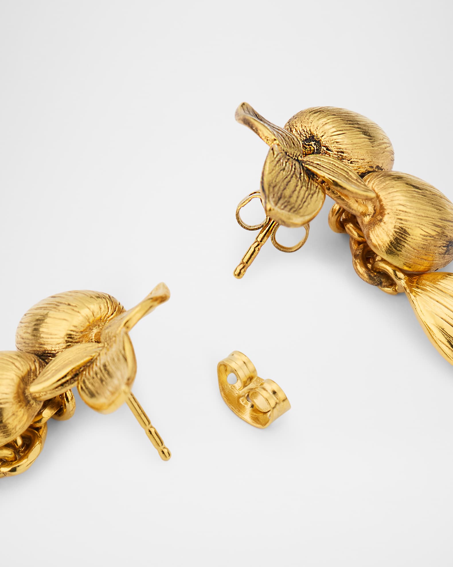 Saint Laurent Textured Cherry Earrings | Neiman Marcus