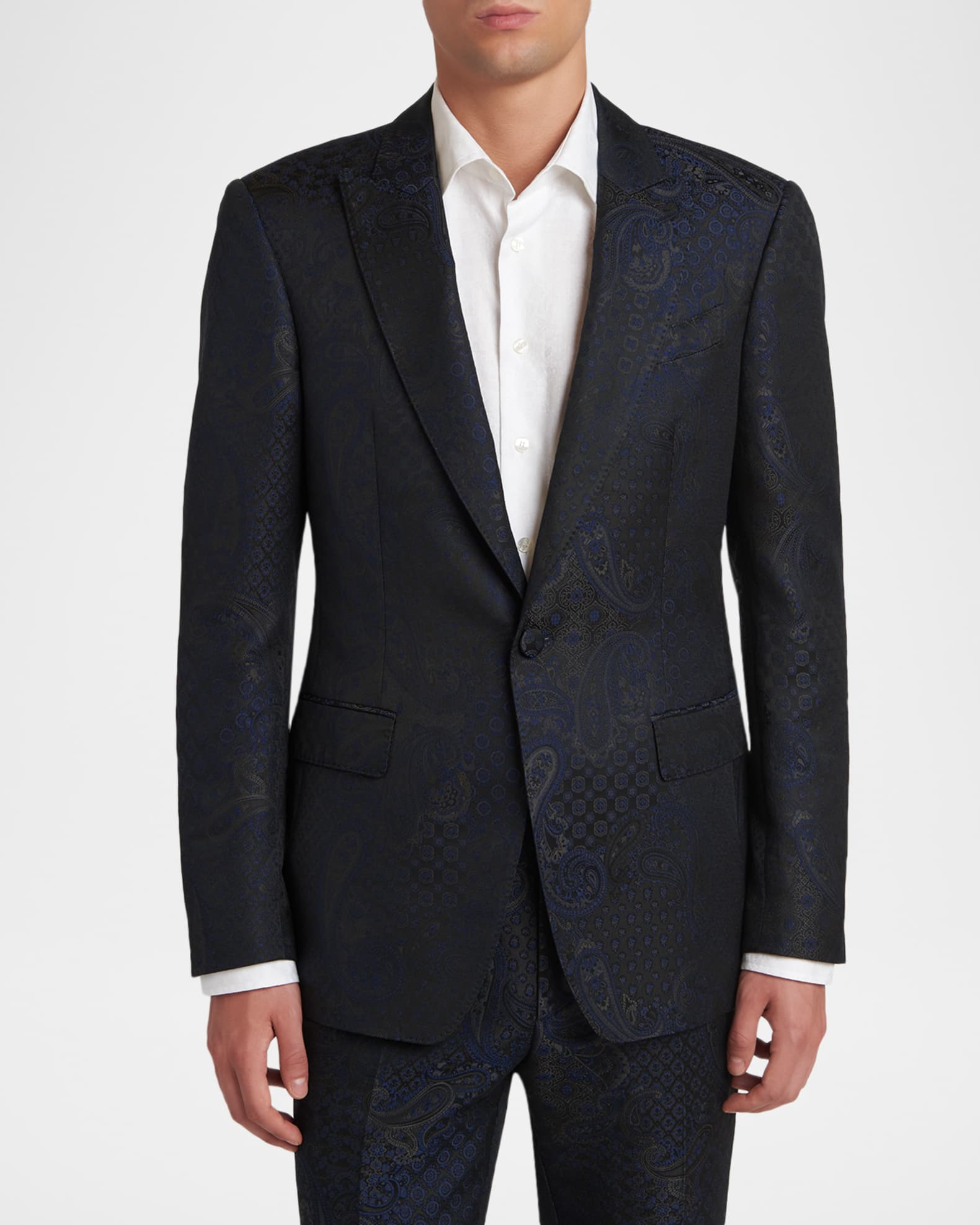 Etro Men's Paisley Jacquard Single-Breasted Blazer | Neiman Marcus