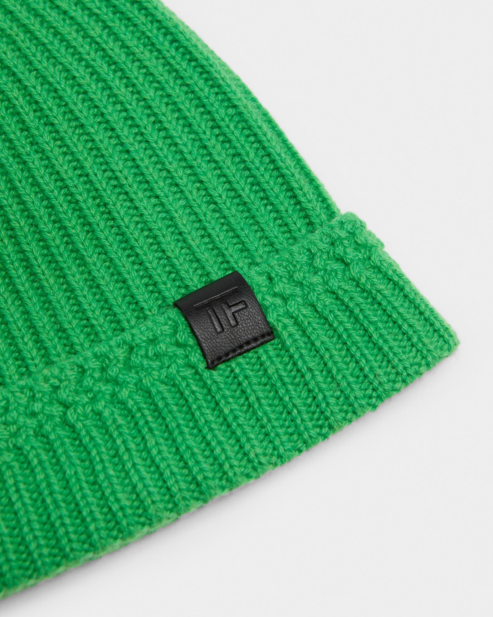 TOM FORD Men's Ribbed Cashmere TF-Tab Beanie Hat | Neiman Marcus