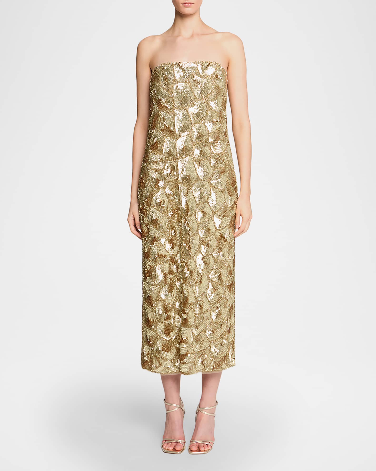 halston midi dress Halston Butterfly Sleeve Midi Dress