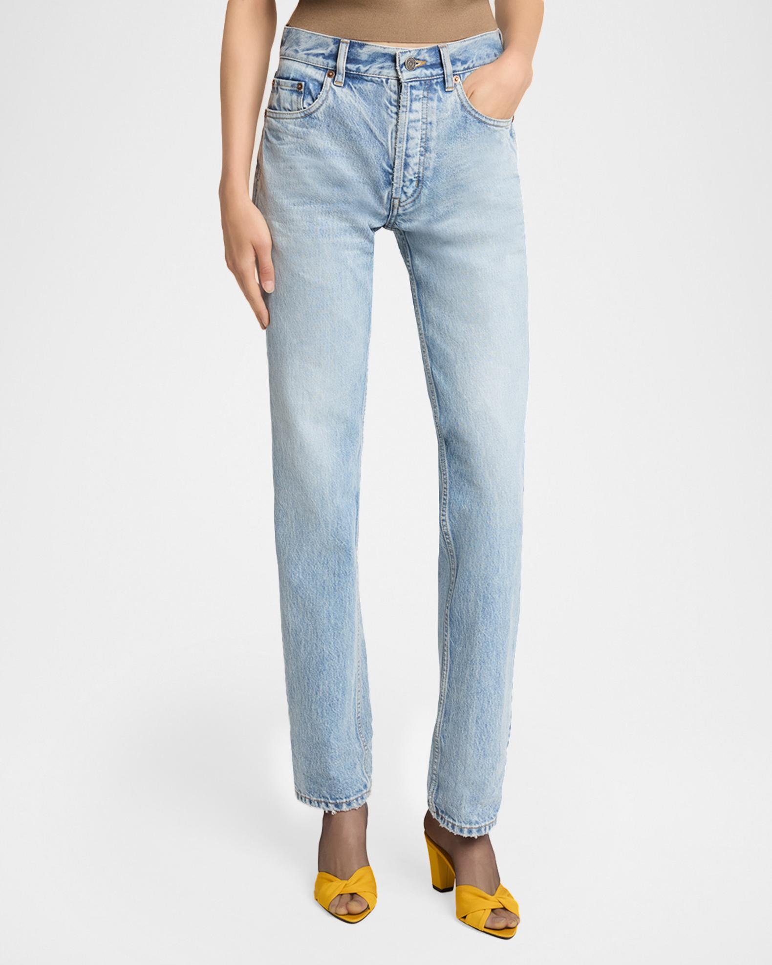 Saint Laurent Relaxed Slim-Leg Ankle Jeans | Neiman Marcus