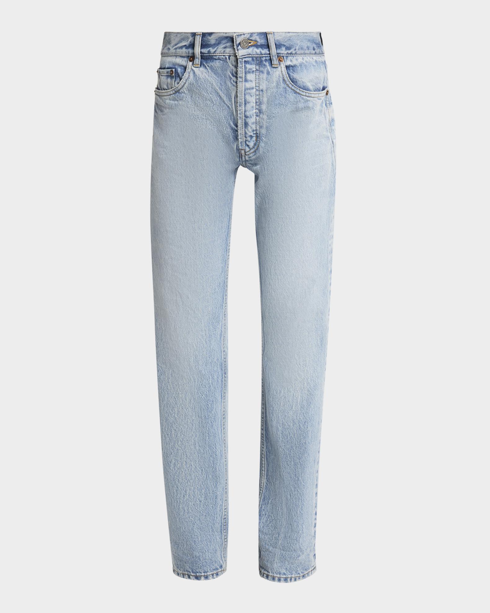 Saint Laurent Relaxed Slim-Leg Ankle Jeans | Neiman Marcus