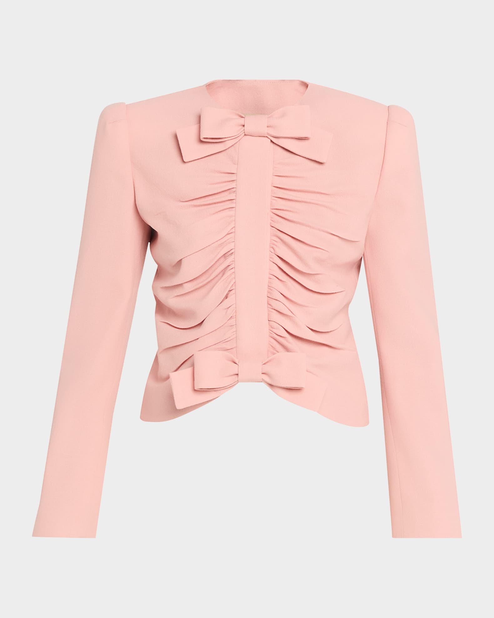 Valentino Garavani Metallic Floral Jacquard Cowl-Neck Top | Neiman