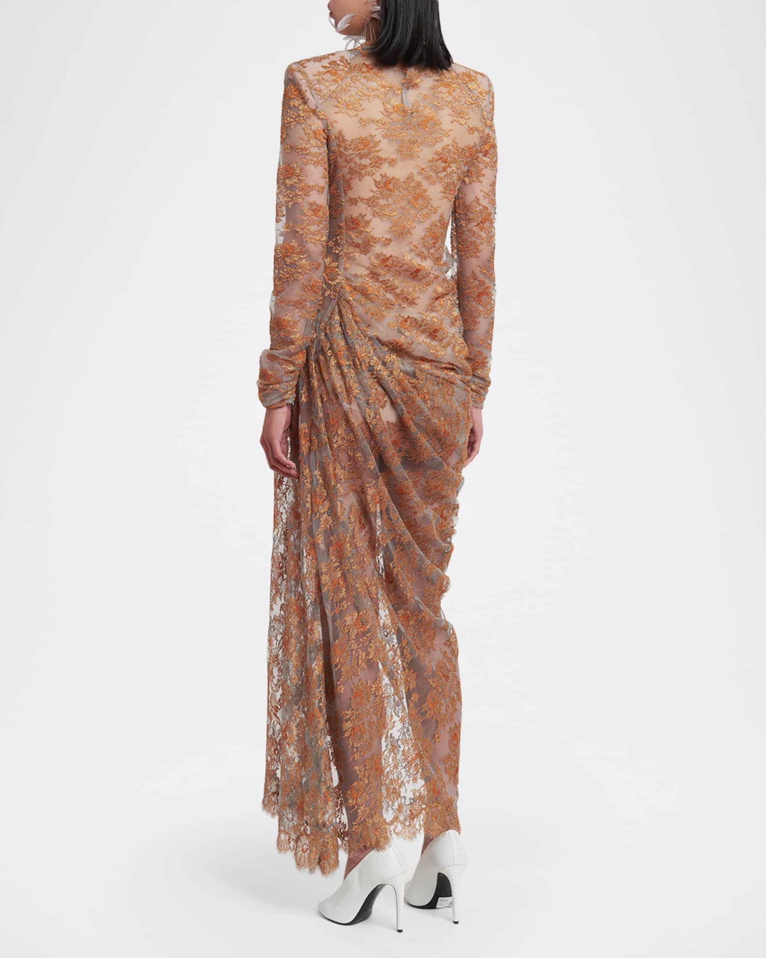 valentino floral lace dress Valentino Floral Lace Midi Slip Dress main image 1