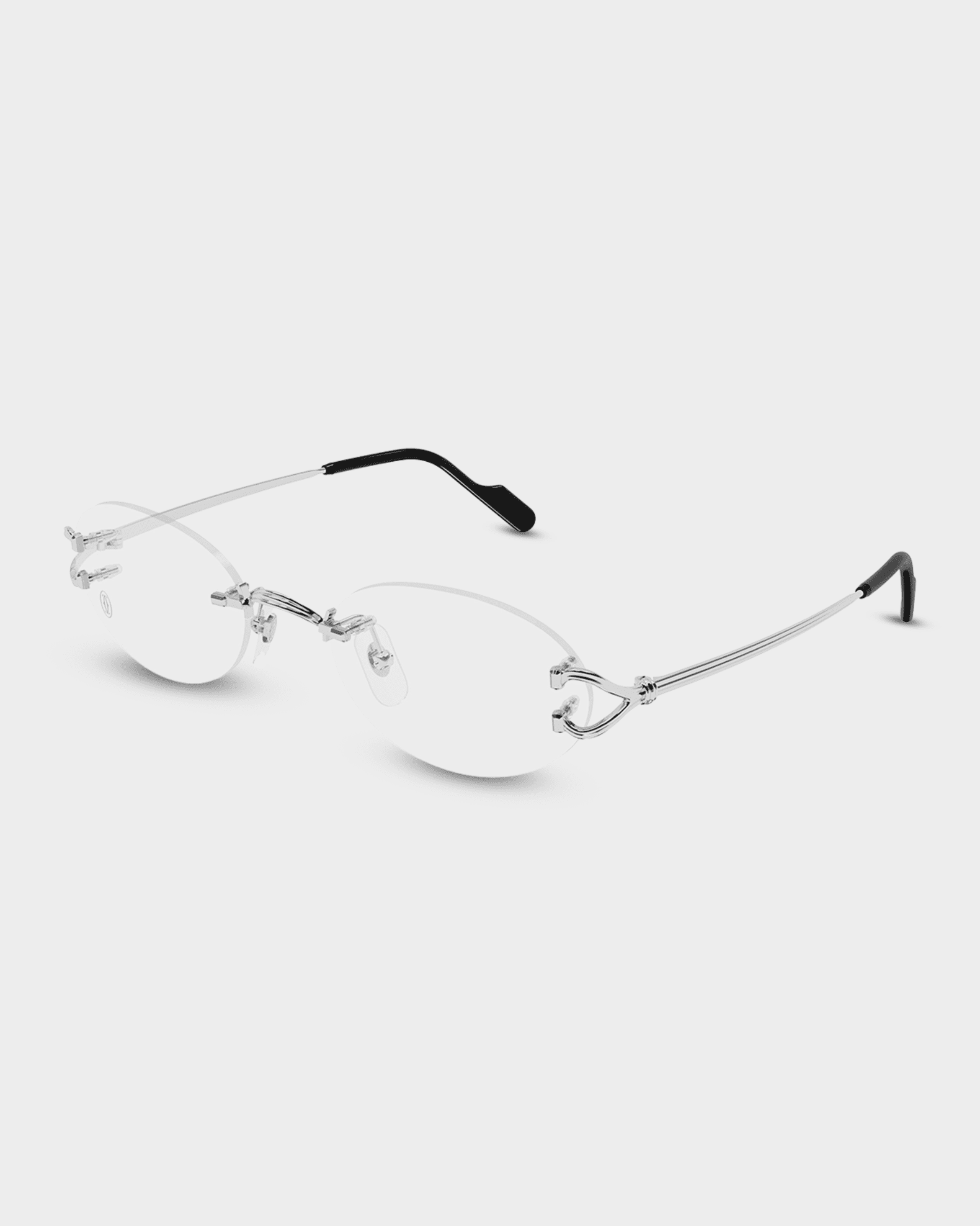 Cartier Men's CT0621O-002 Metal Oval Eyeglasses | Neiman Marcus