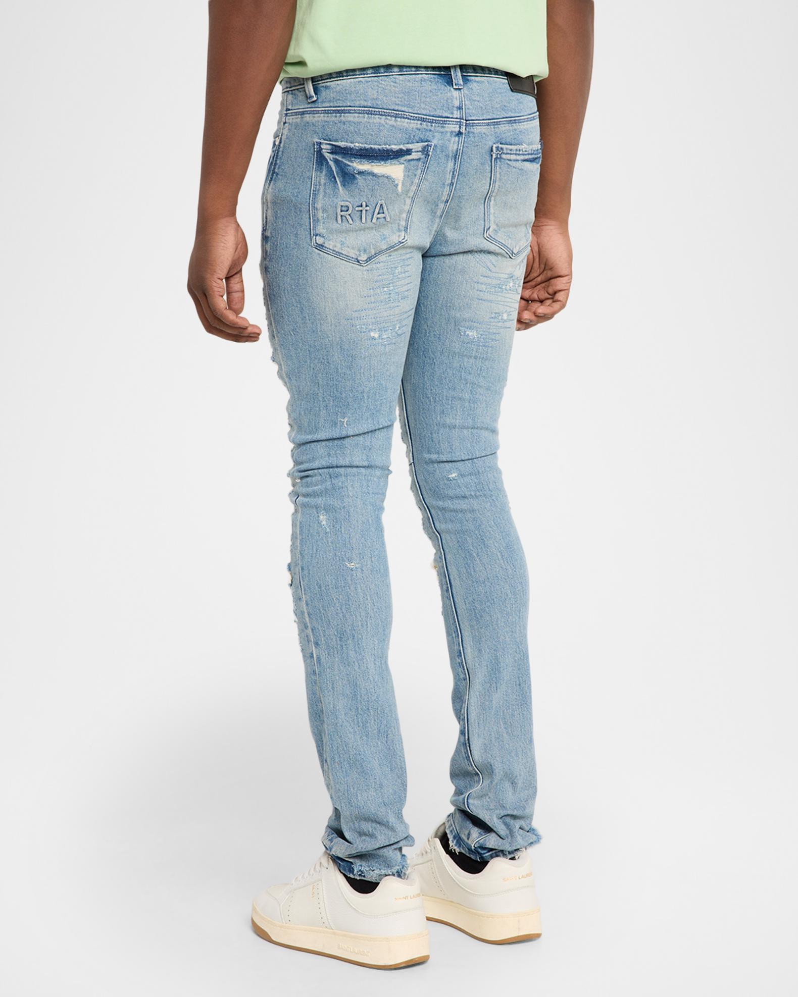 RTA Men's Bryant Ripped Skinny Jeans | Neiman Marcus