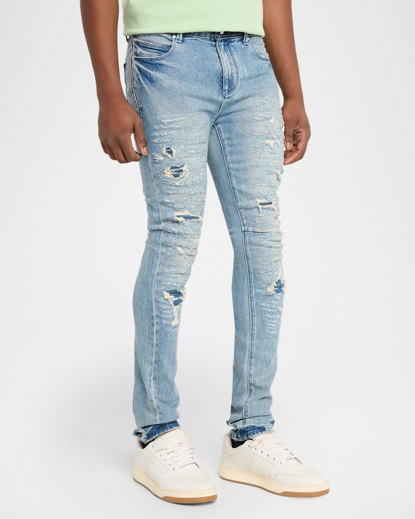 RTA Men's Bryant Ripped Skinny Jeans | Neiman Marcus