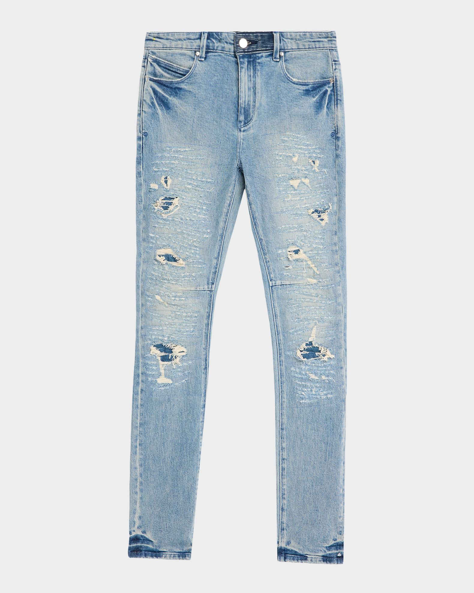 RTA Men's Bryant Ripped Skinny Jeans | Neiman Marcus