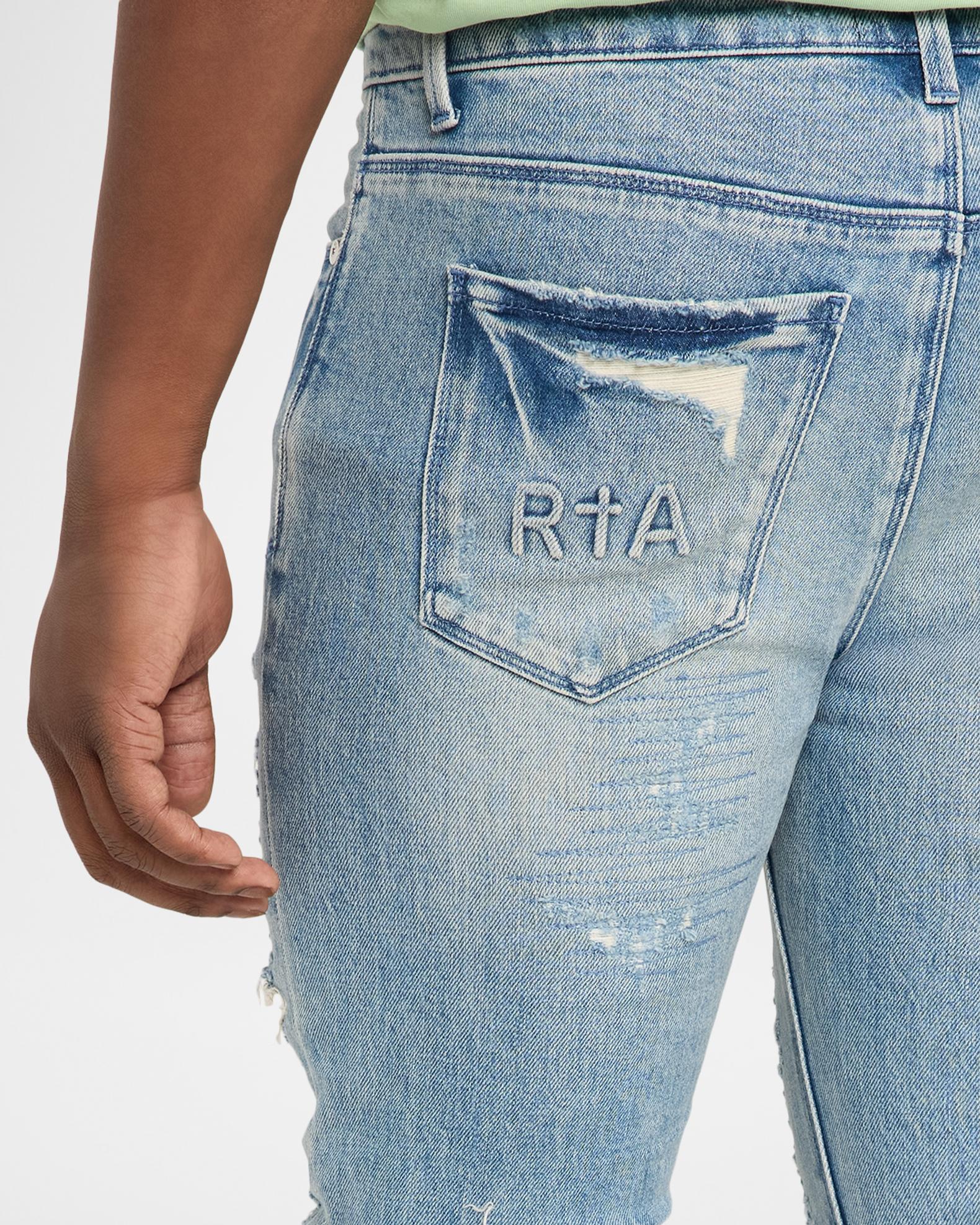 RTA Men's Bryant Ripped Skinny Jeans | Neiman Marcus