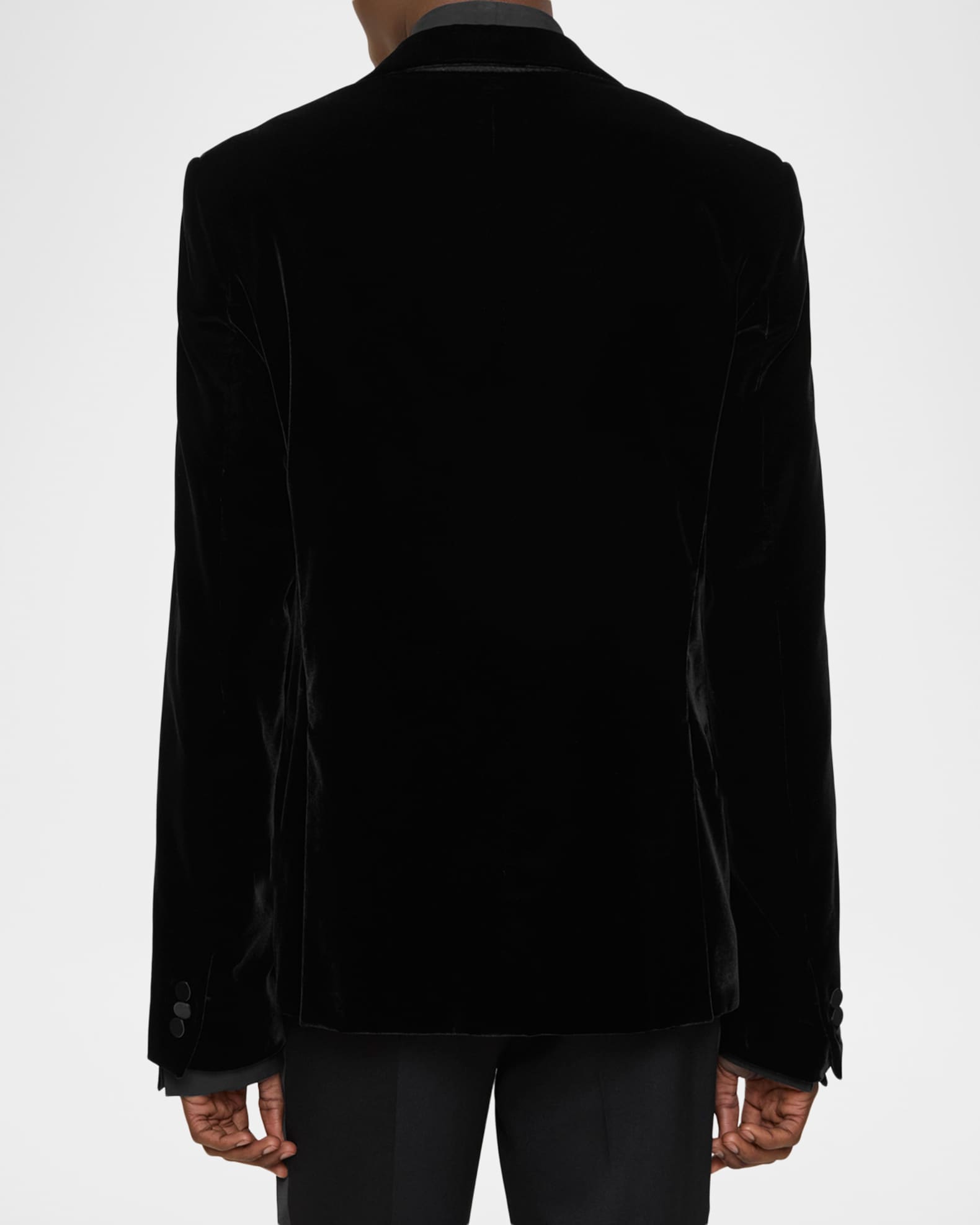 Burberry Men's Velvet Silk-Trim Tuxedo Jacket | Neiman Marcus