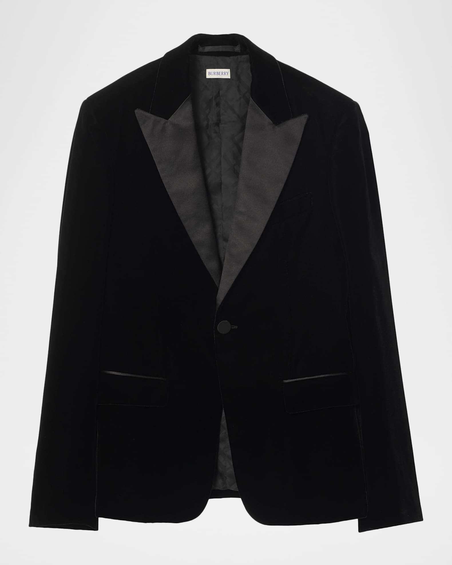 Burberry Men's Velvet Silk-Trim Tuxedo Jacket | Neiman Marcus
