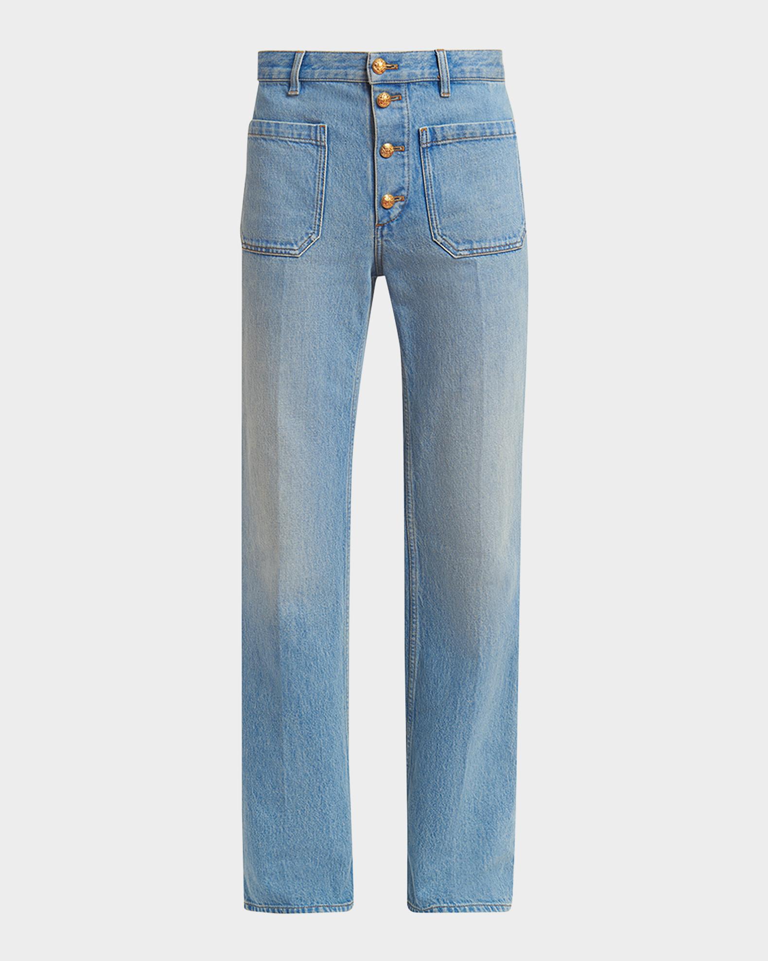 Valentino Garavani Men's Patch Pocket Jeans | Neiman Marcus