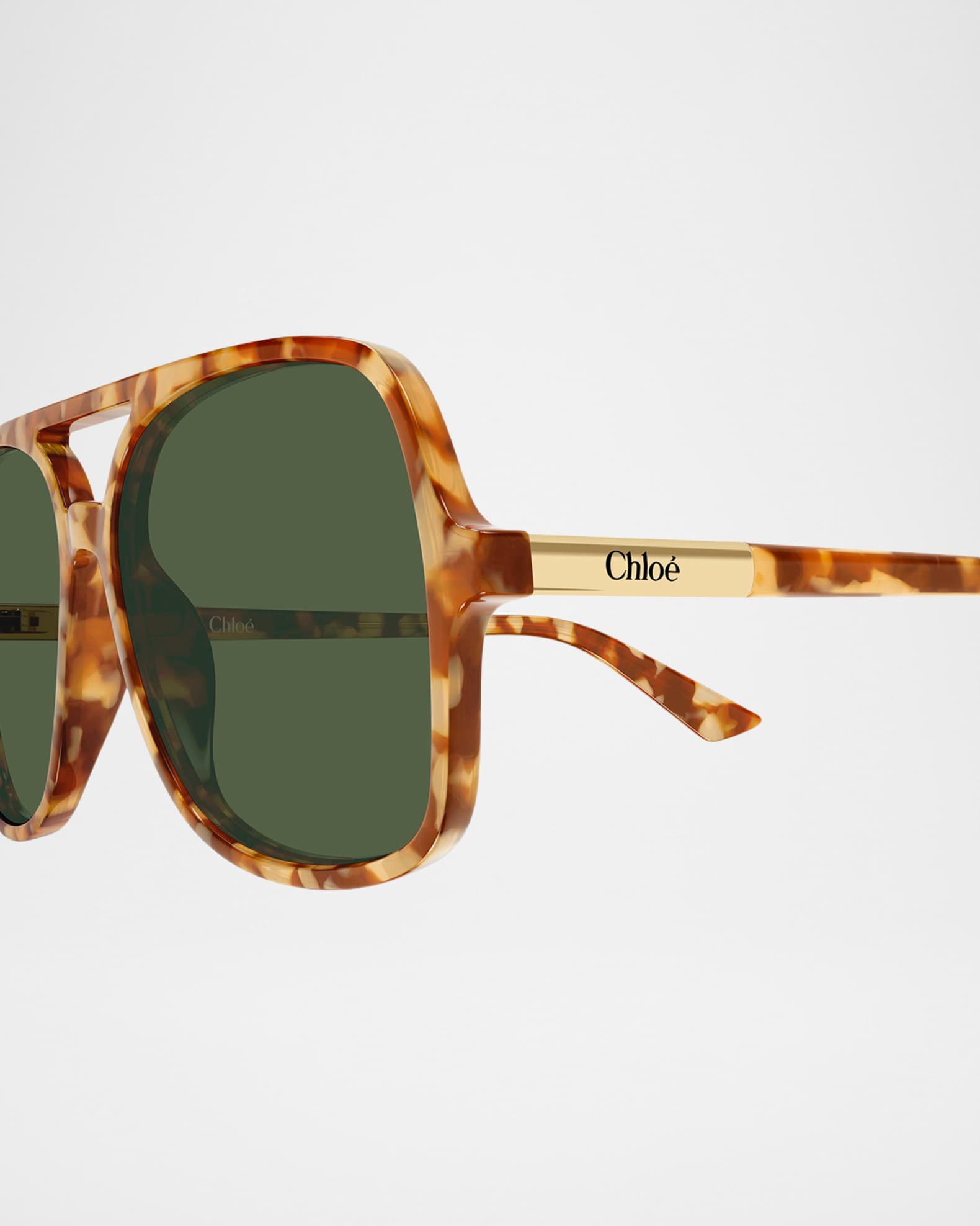 Chloe 57mm Acetate Aviator Sunglasses | Neiman Marcus