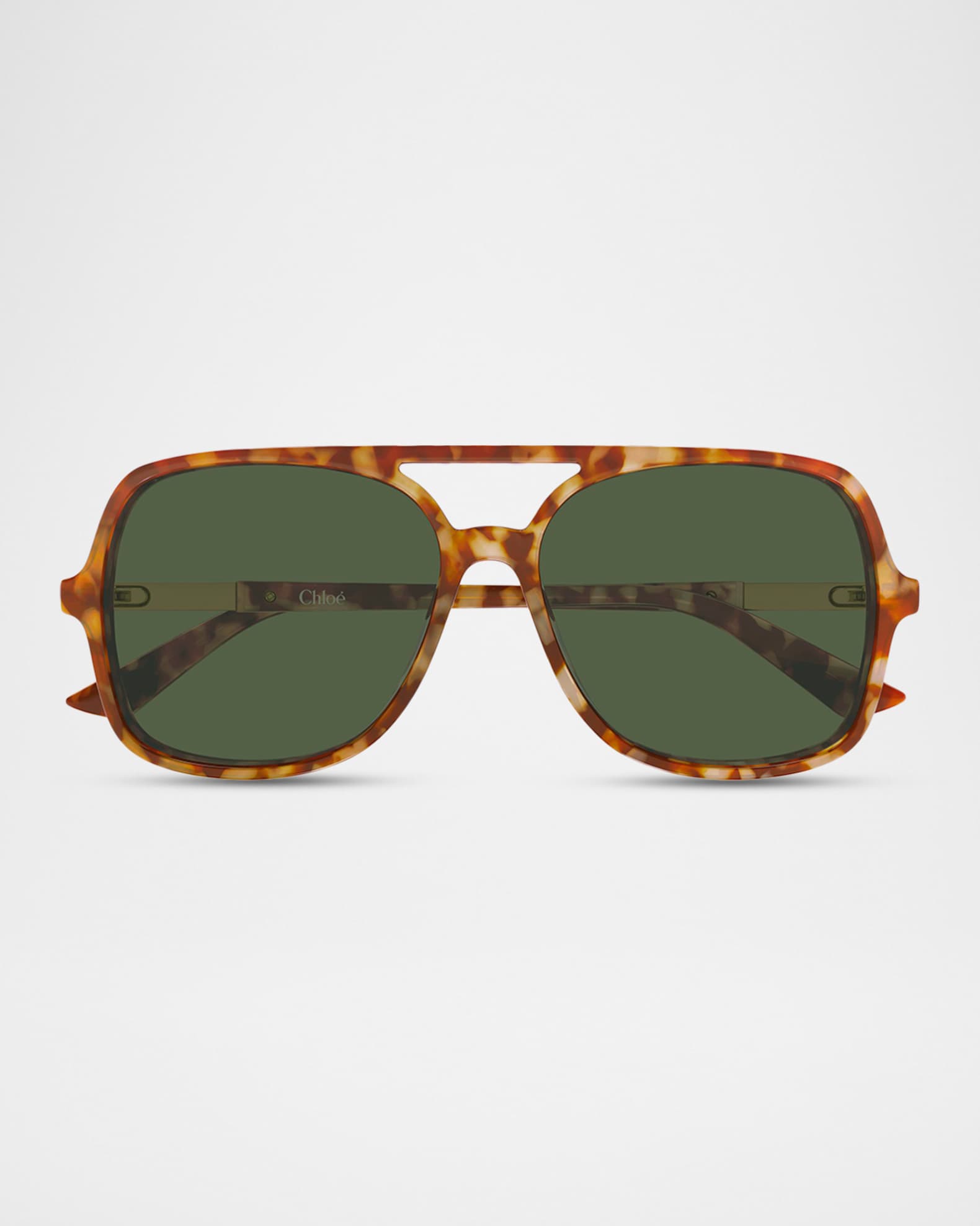 Chloe 57mm Acetate Aviator Sunglasses | Neiman Marcus