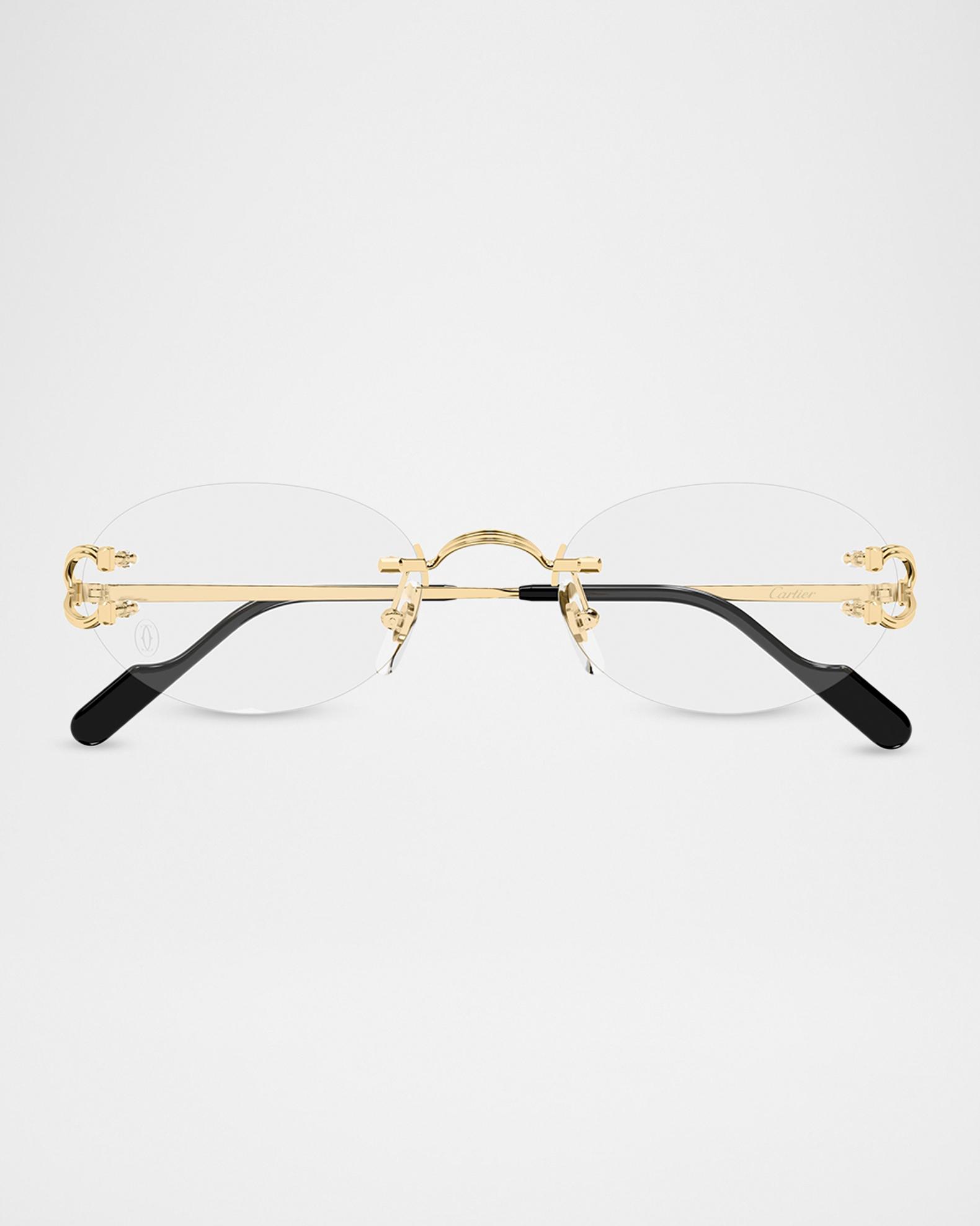 Cartier Première de Cartier 52mm Oval Optical Frames | Neiman Marcus