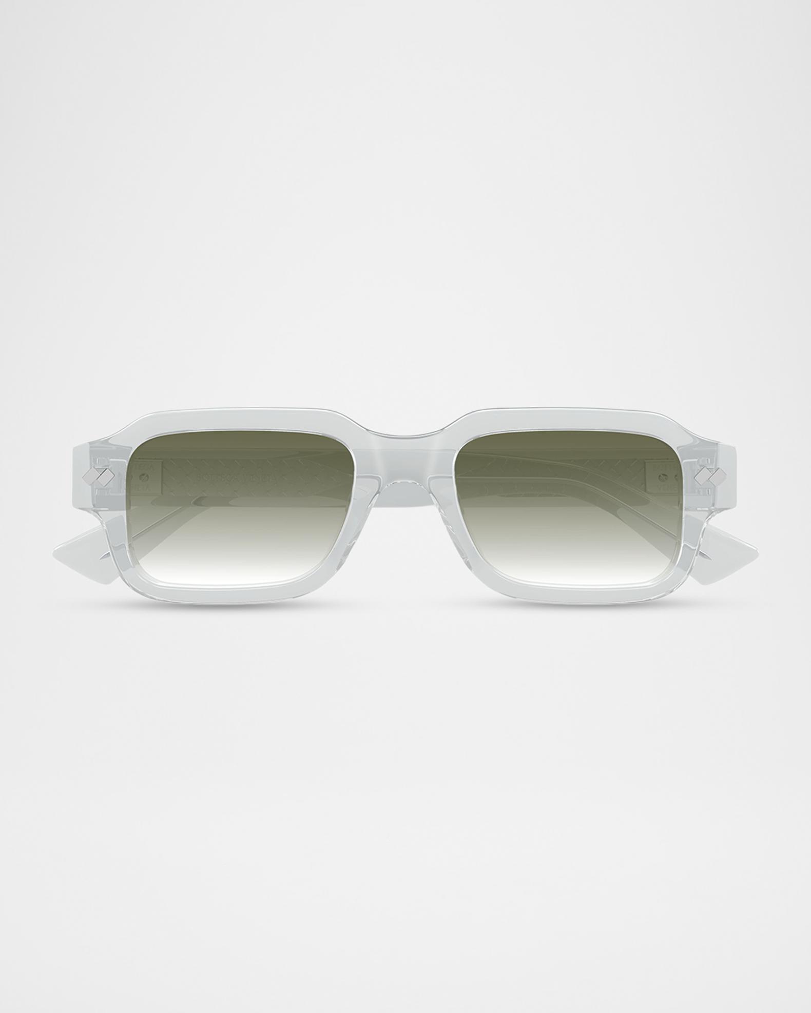 Bottega Veneta Men's BV1442S-003 Acetate Rectangle Sunglasses