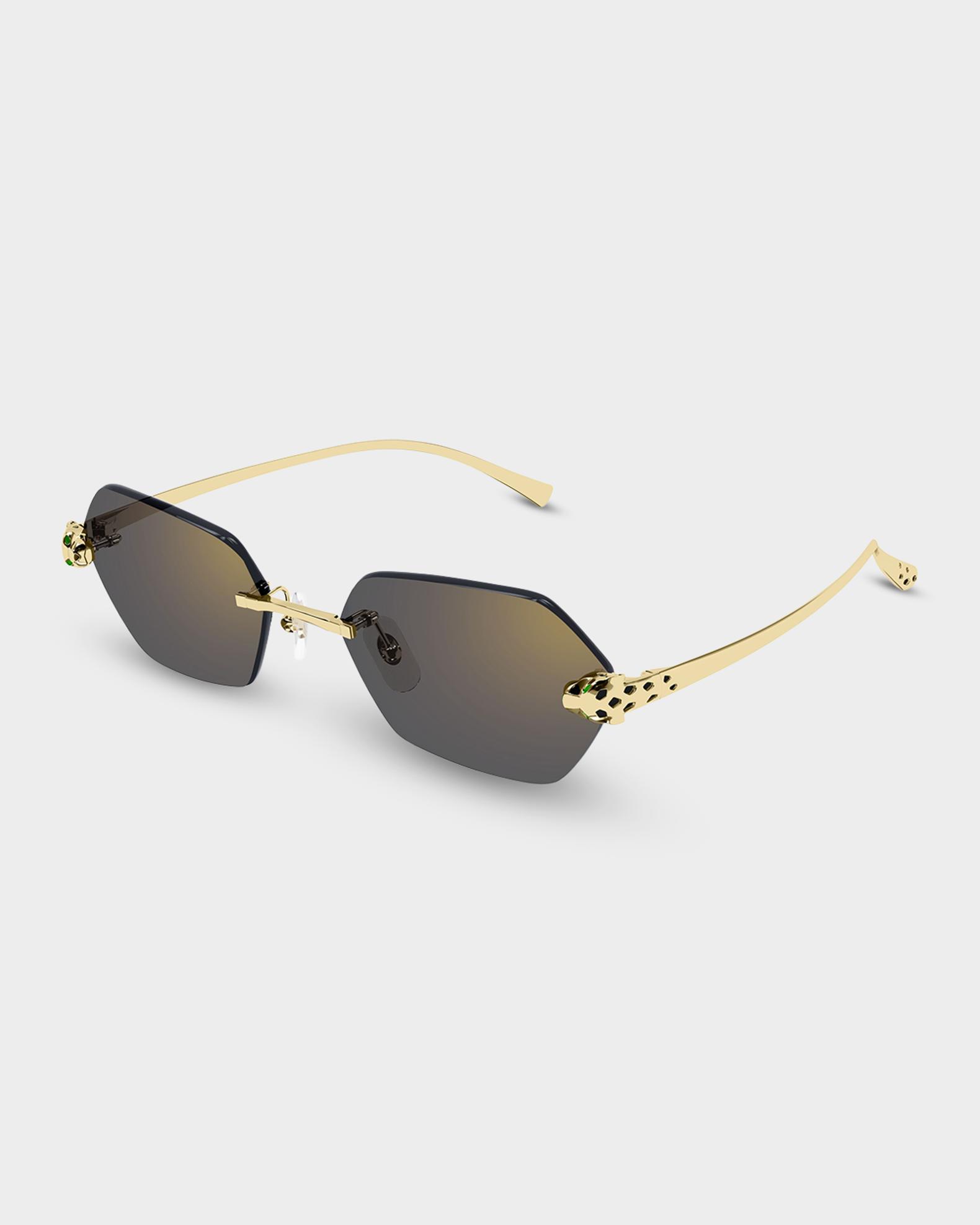 Cartier CT0636S-003 Sunglasses Gold Metal display picture 2