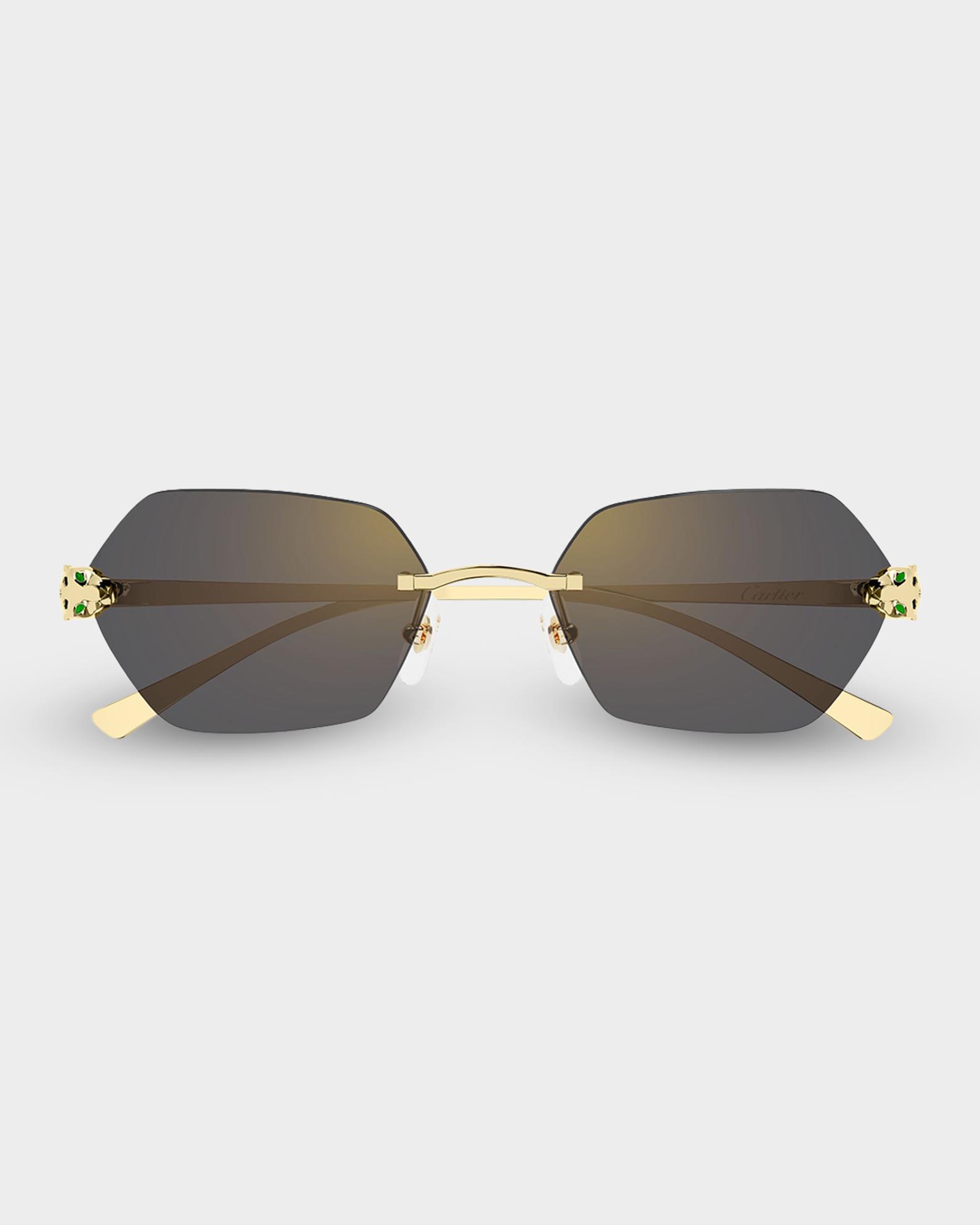 Cartier Panthère de Cartier 55mm Geometric Sunglasses 