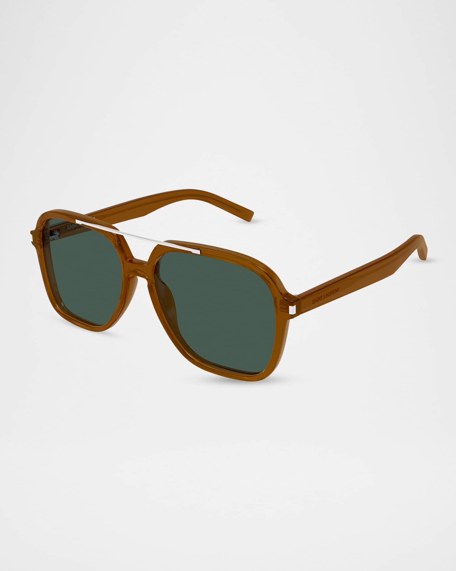 Saint Laurent 58mm Acetate Aviator Sunglasses | Neiman Marcus