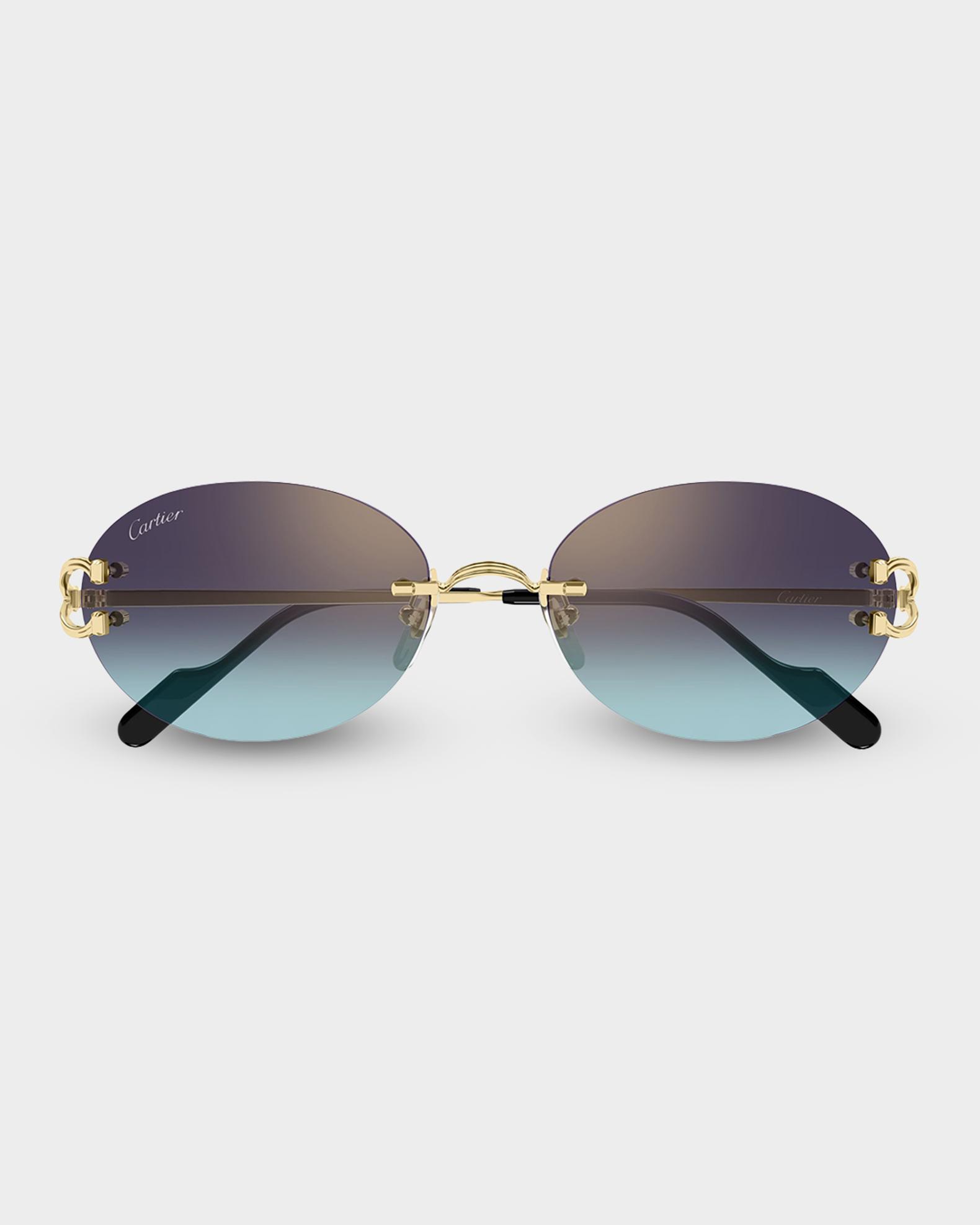 Cartier Première de Cartier 55mm Oval Sunglasses | Neiman Marcus