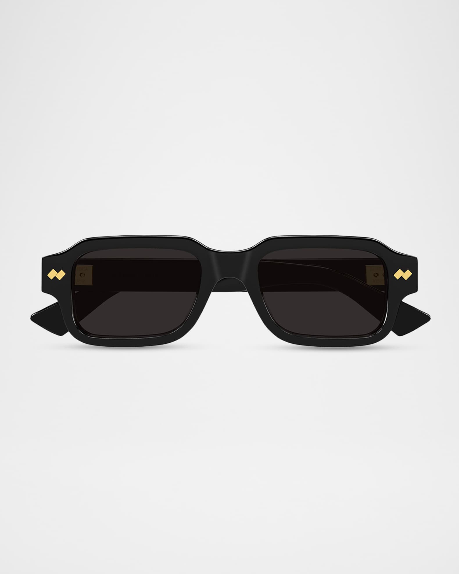 Bottega Veneta Men's BV1442S-001 Acetate Rectangle Sunglasses