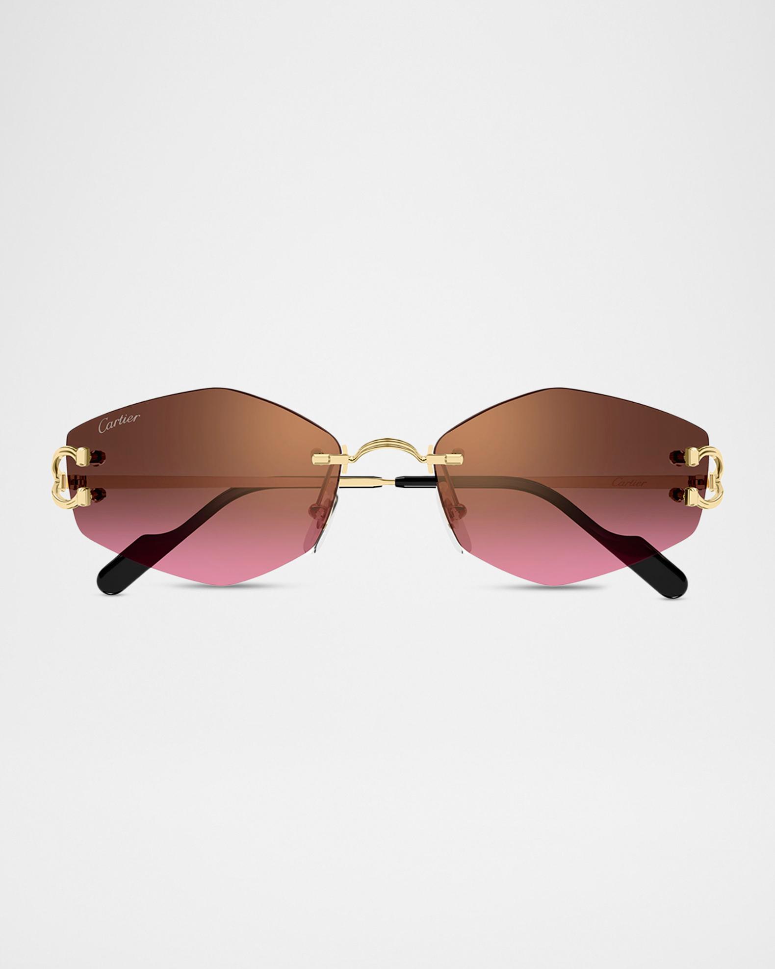 Cartier 56mm Geometric Oval Sunglasses | Neiman Marcus