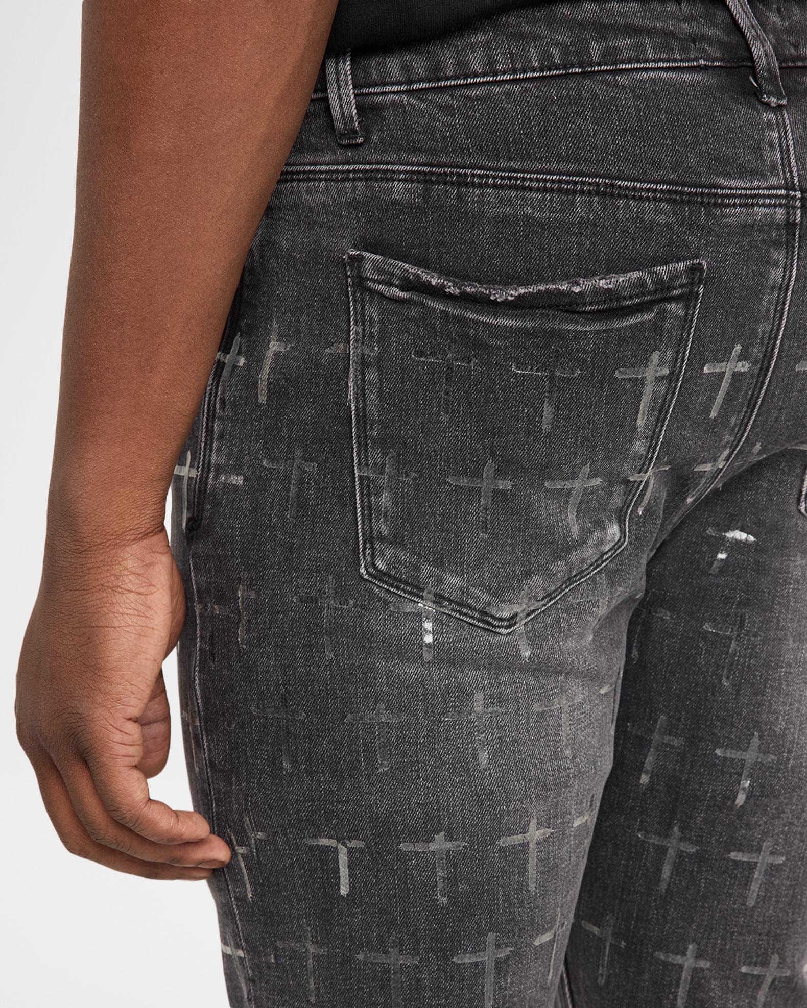 RTA Men's Bryant Grey Denim Skinny Jeans | Neiman Marcus