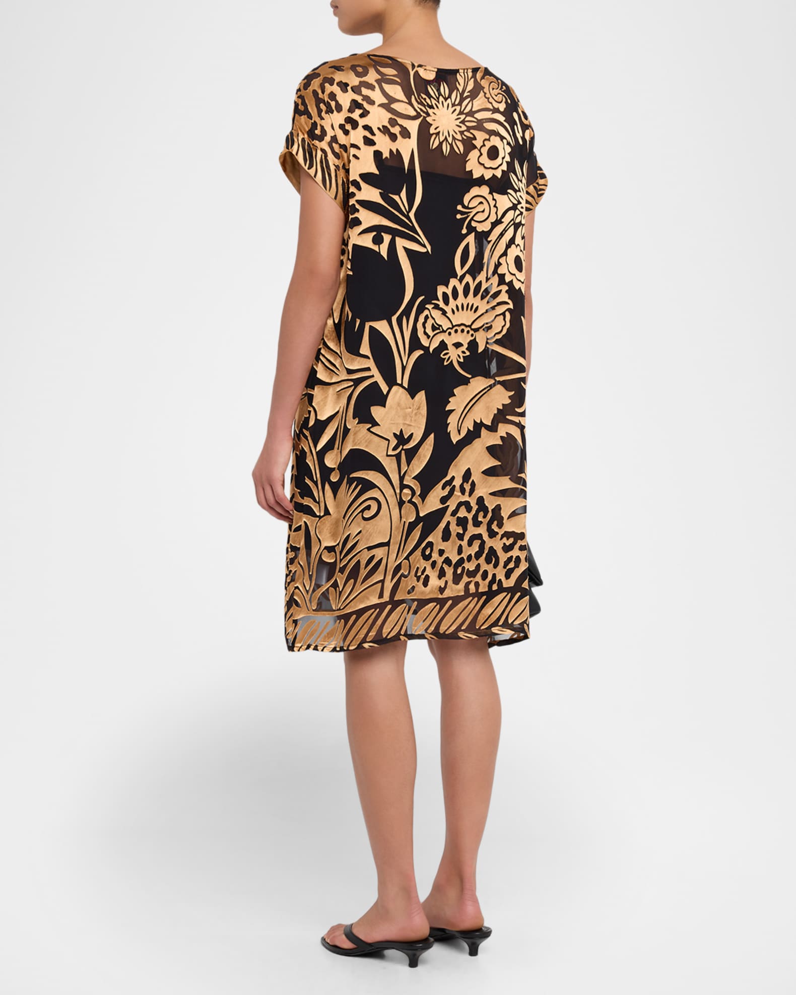 Johnny Was Women's Daiyu Dress in Gold, Size XS, Unique