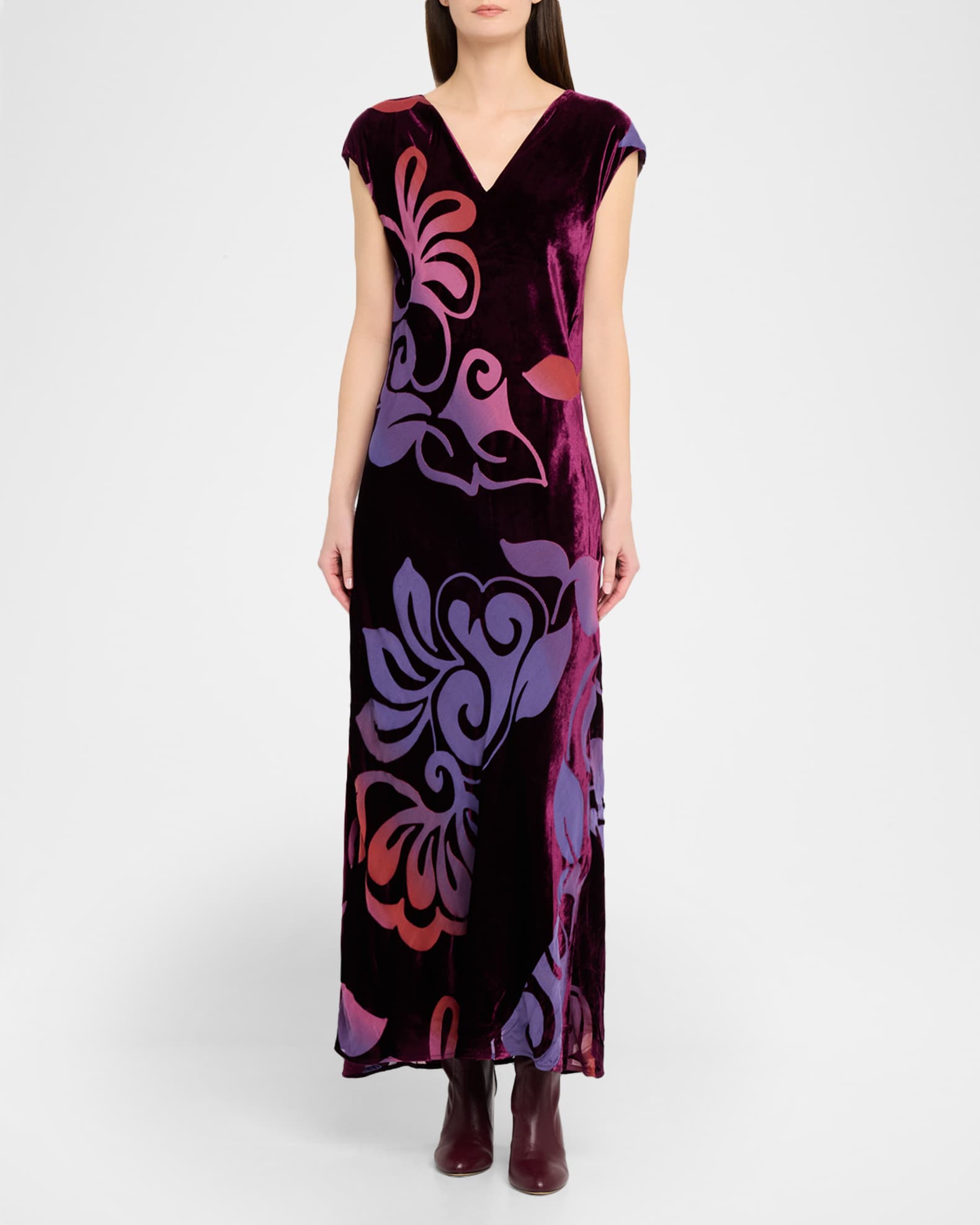 uninterrupted white dress Anecdote U-Neckline Knee Length Dress White