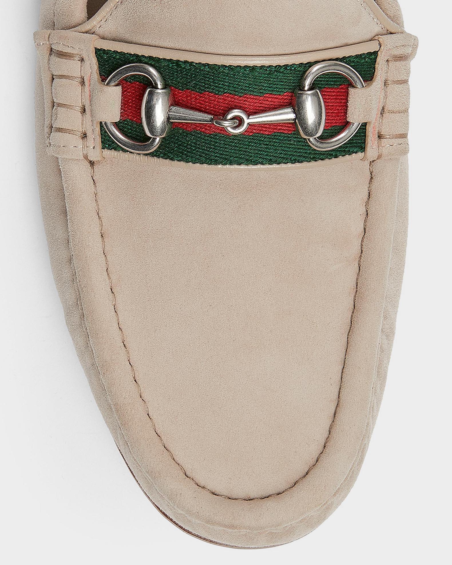 Gucci Beige Suede Horsebit Loafers - Men\'s Slip-On Gucci Men main image 4