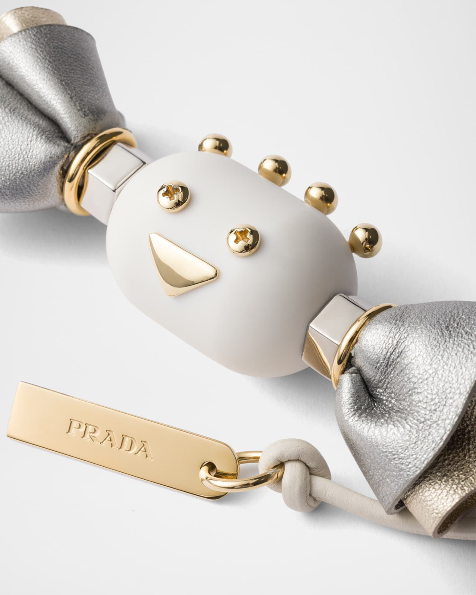 PRADA キーリング Prada Candy Plexiglas and Leather Key Ring Charm | Neiman Marcus