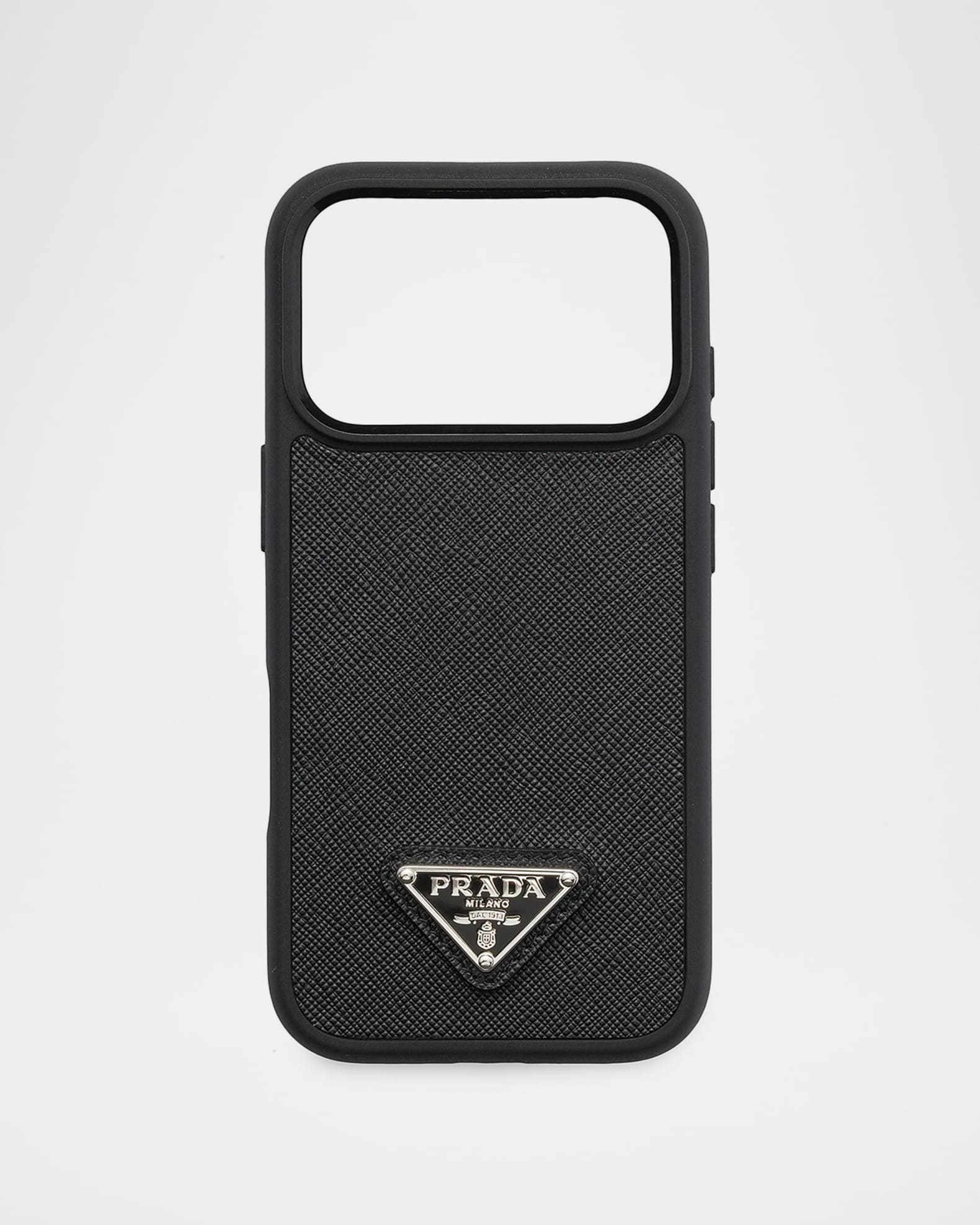 PRADA iPhone13ケース ブラック Prada Saffiano Metal iPhone 13 Pro Max Case Black 1763601
