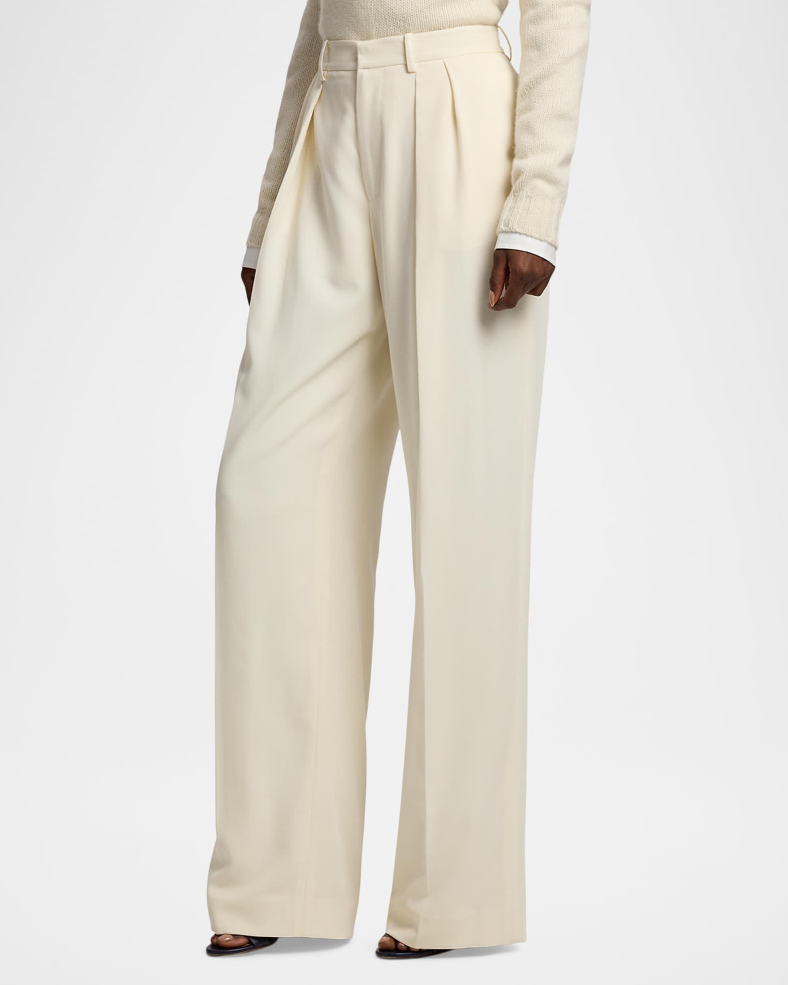 パンツ 80s~ Ralph Lauren wool gabardine slacks Ralph Lauren Collection Jody Wool Gabardine Pants | Neiman Marcus
