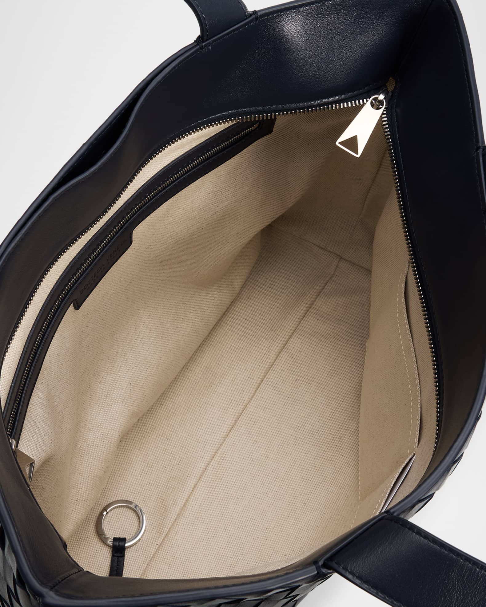 Bottega Veneta Men's Small Intrecciato Leather Zipped Tote Bag