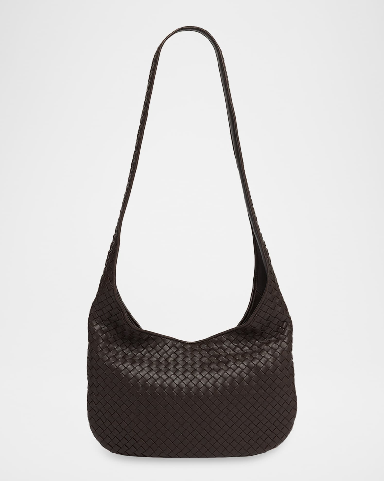 Bottega Veneta Men's Small Veneto Intrecciato Leather Shoulder Bag