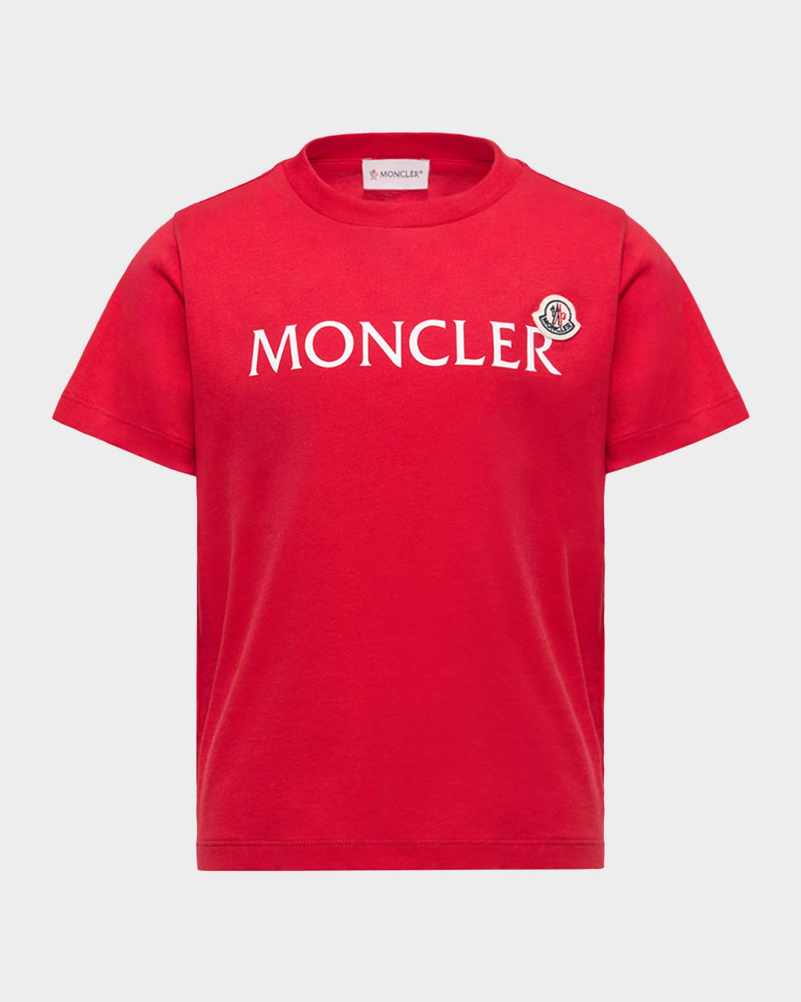 Moncler Boy's Logo Short-Sleeved Cotton T-Shirt, Size 8-10