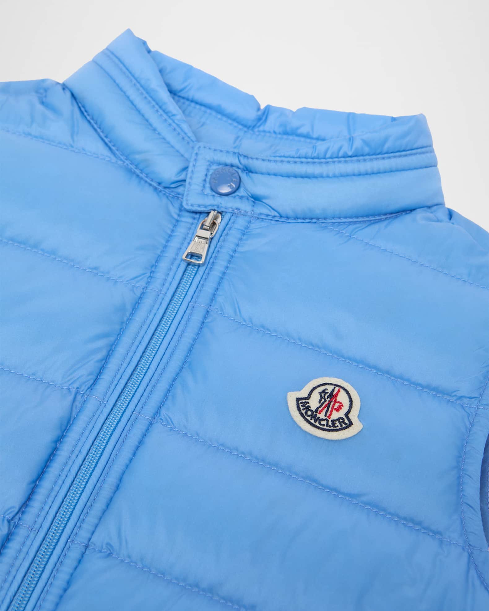 Moncler Boy's Gui Packable Down Vest, Size 4-6 | Neiman Marcus