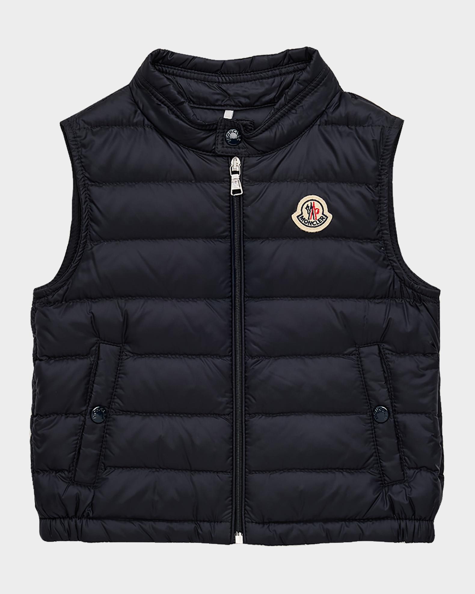 Moncler Boy's Amaury Packable Down Gilet, Size 3M-3 | Neiman Marcus