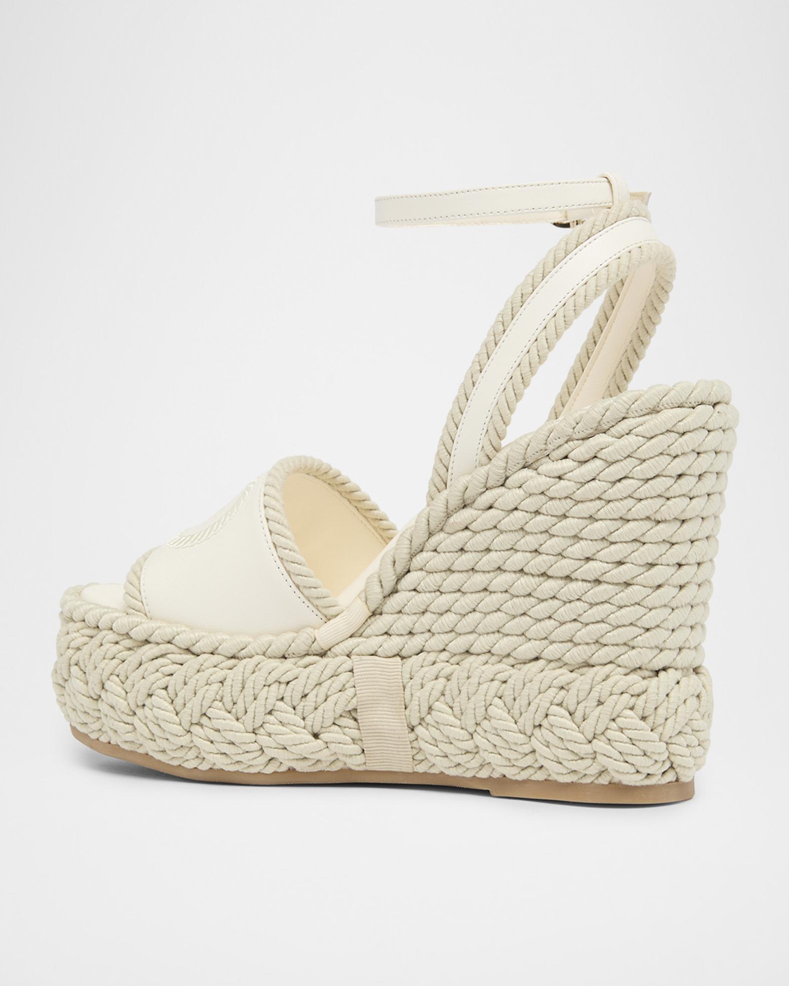 Valentino Garavani 130mm VLogo Signature Torchon Wedge Sandals