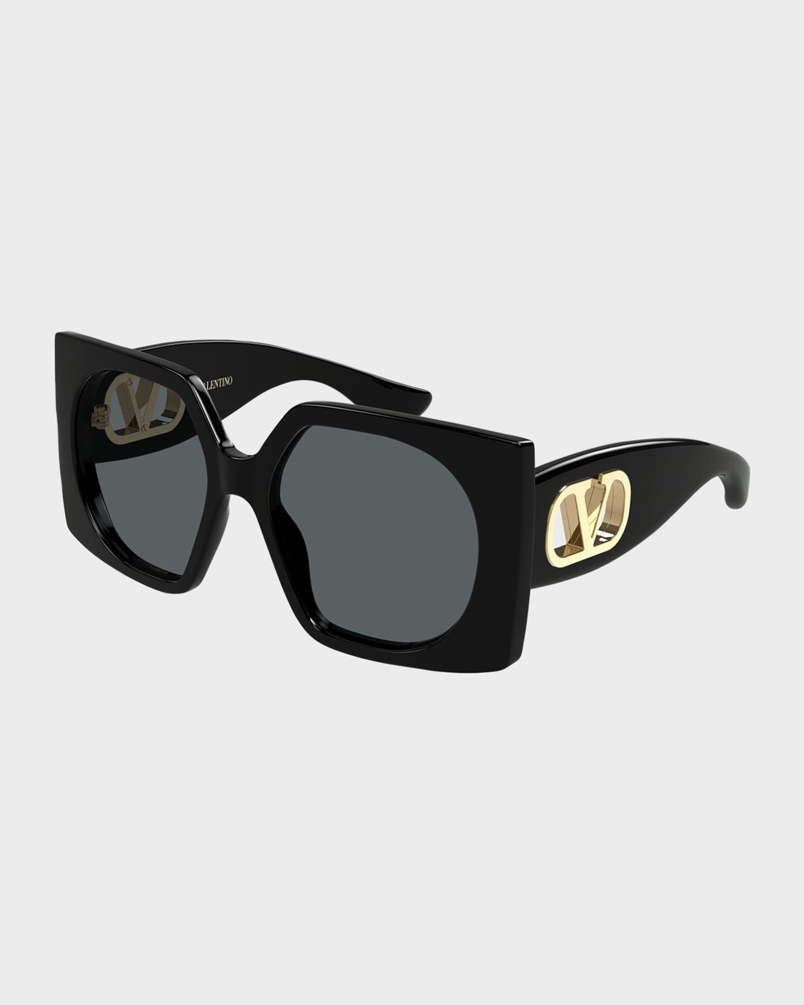 Valentino Garavani VLogo Signature 55mm Square Sunglasses | Neiman