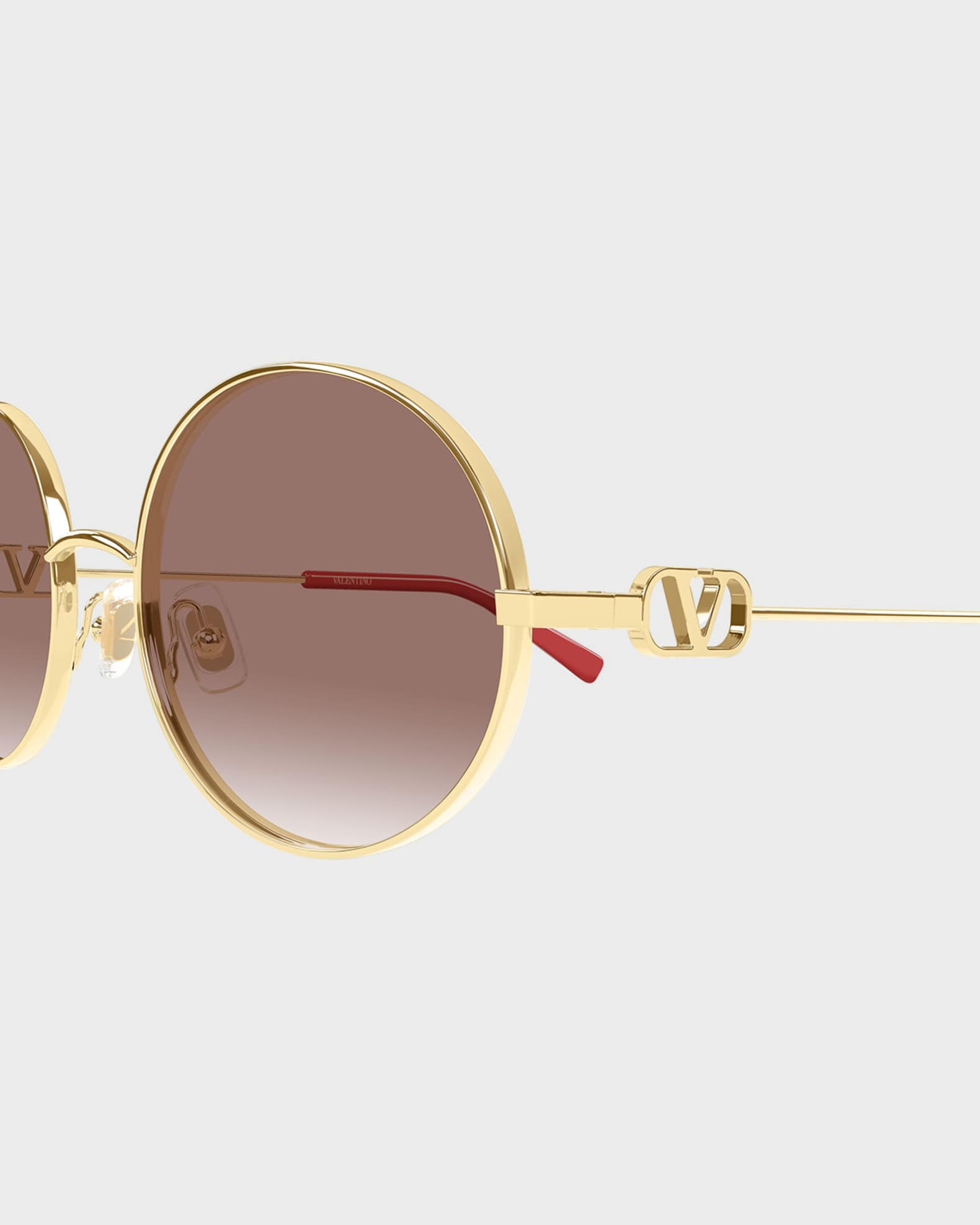 Valentino Garavani VLogo Signature 56mm Round Sunglasses | Neiman