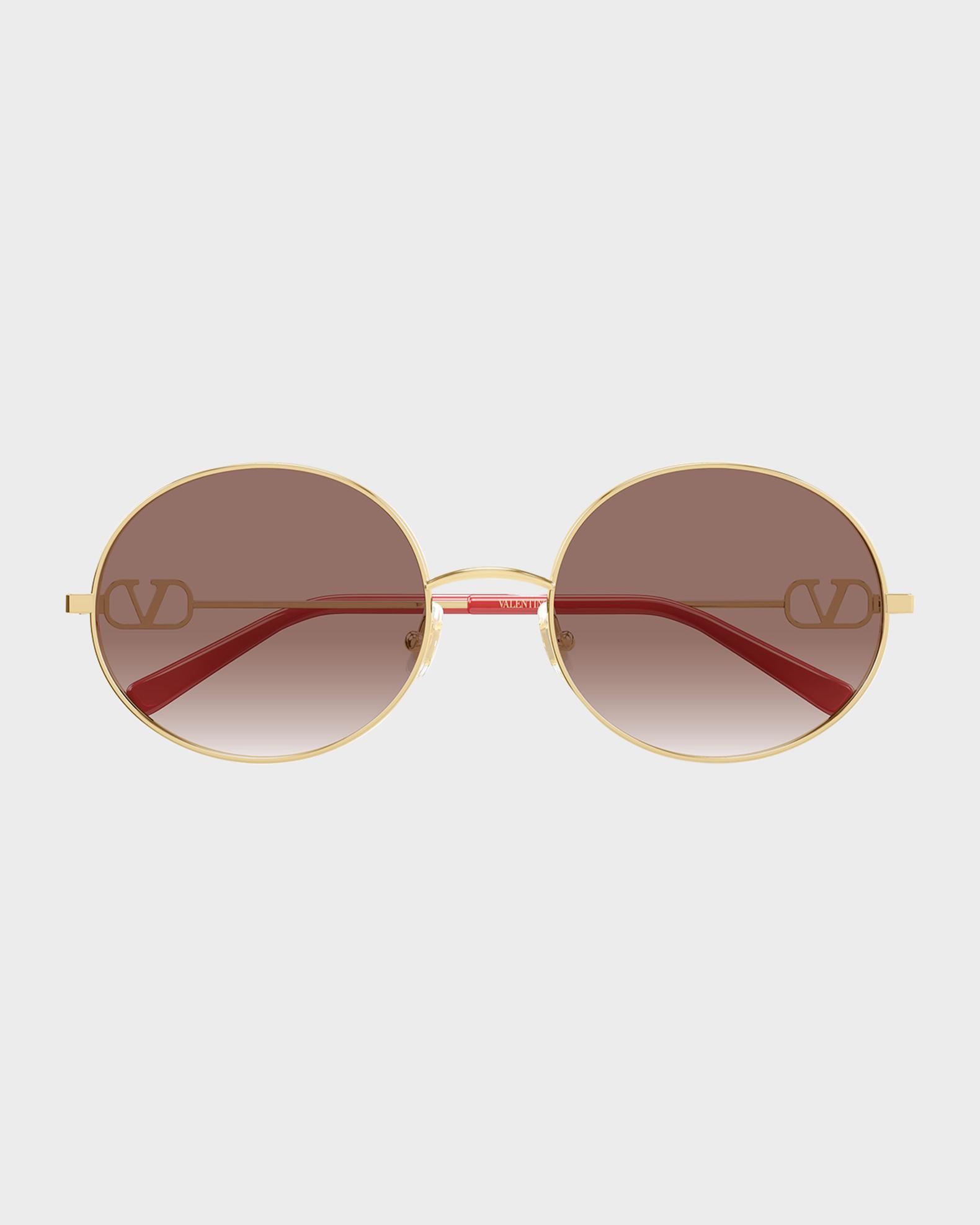 Valentino Garavani VLogo Signature 56mm Round Sunglasses | Neiman