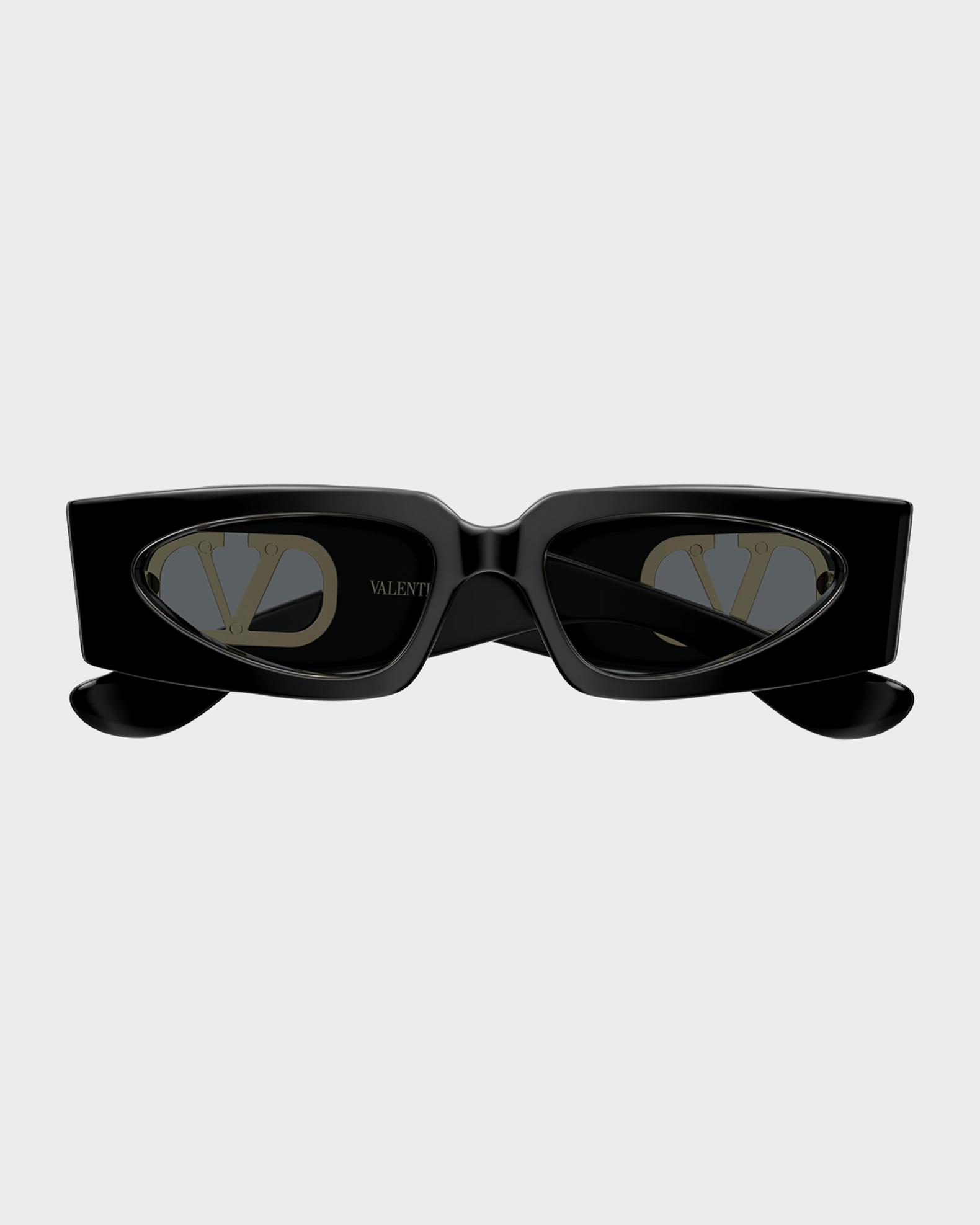 新品　VALENTINO サングラス Valentino Garavani VLogo Signature 53mm Rectangular Sunglasses