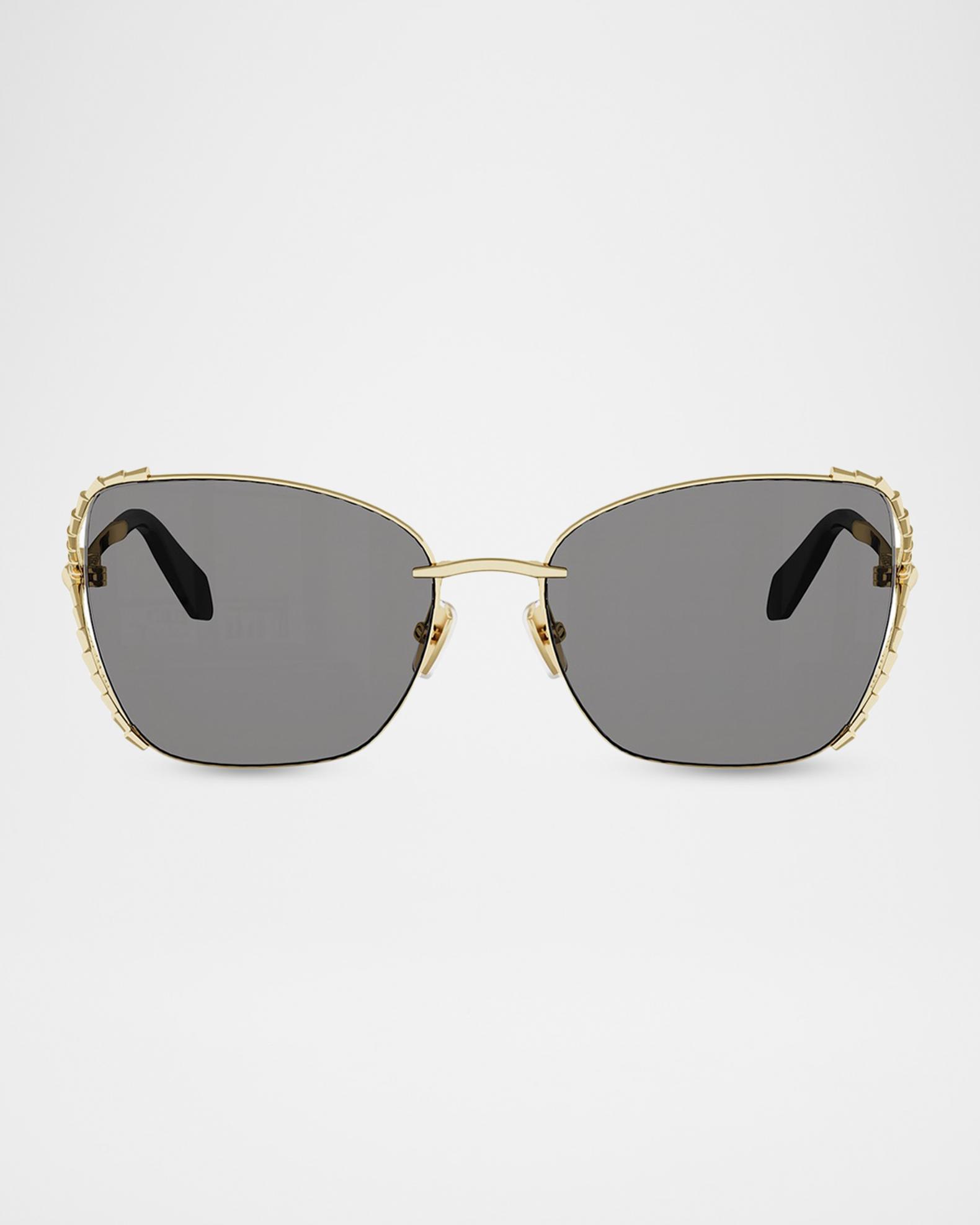 BVLGARI Serpenti Viper 56mm Butterfly Sunglasses | Neiman Marcus