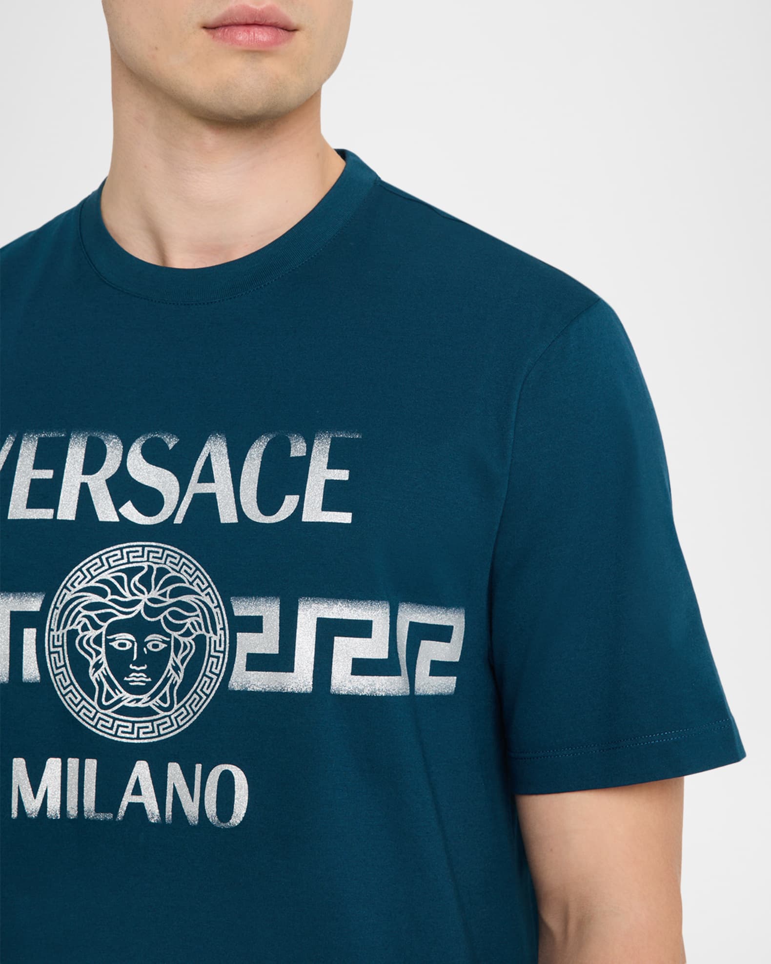 Versace Men's Versace Milano Medusa Cotton T-Shirt | Neiman Marcus