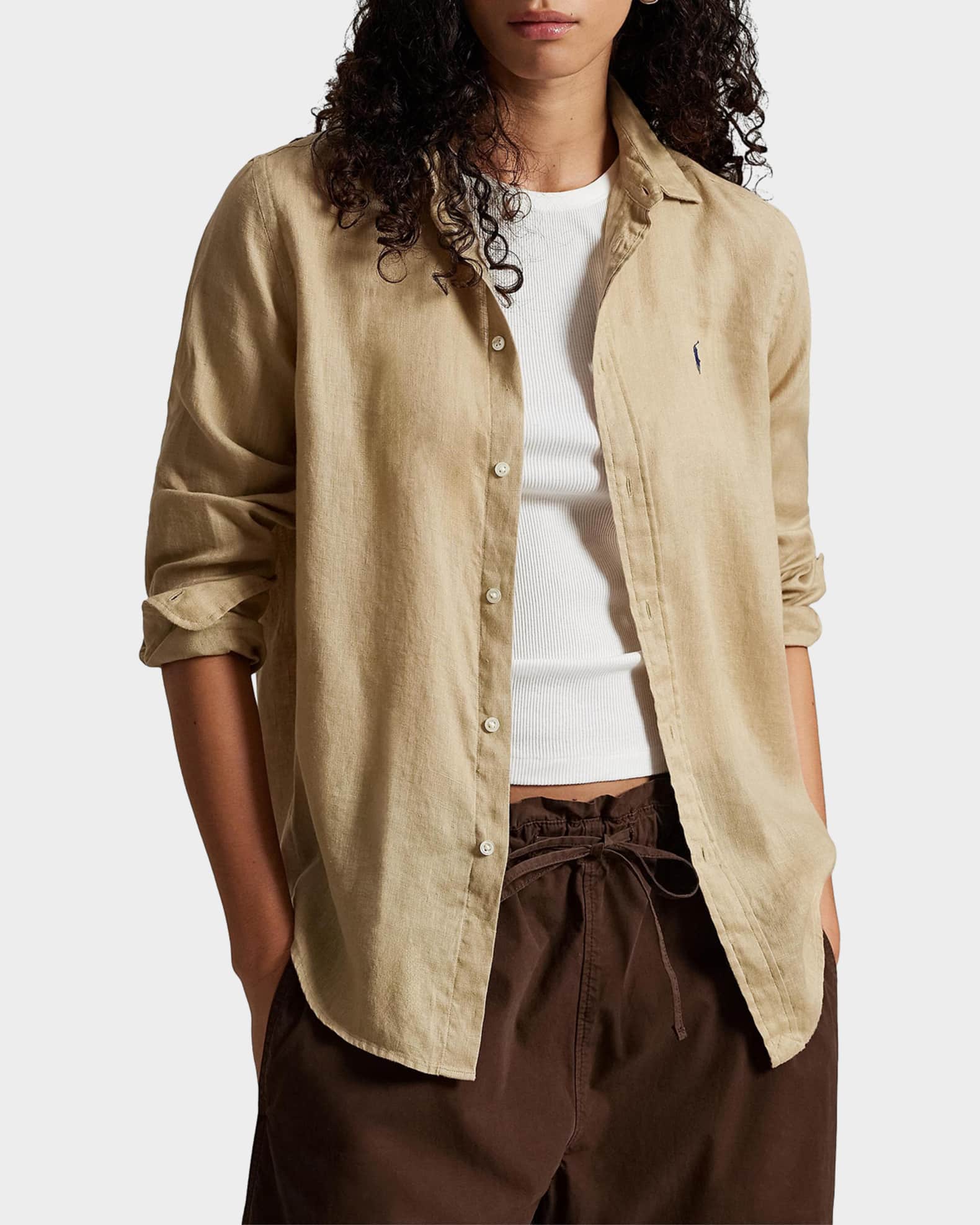 トップス POLO RALPH LAUREN ClassicFit Linen Shirt Polo Ralph Lauren Classic-Fit Linen Shirt | Neiman Marcus