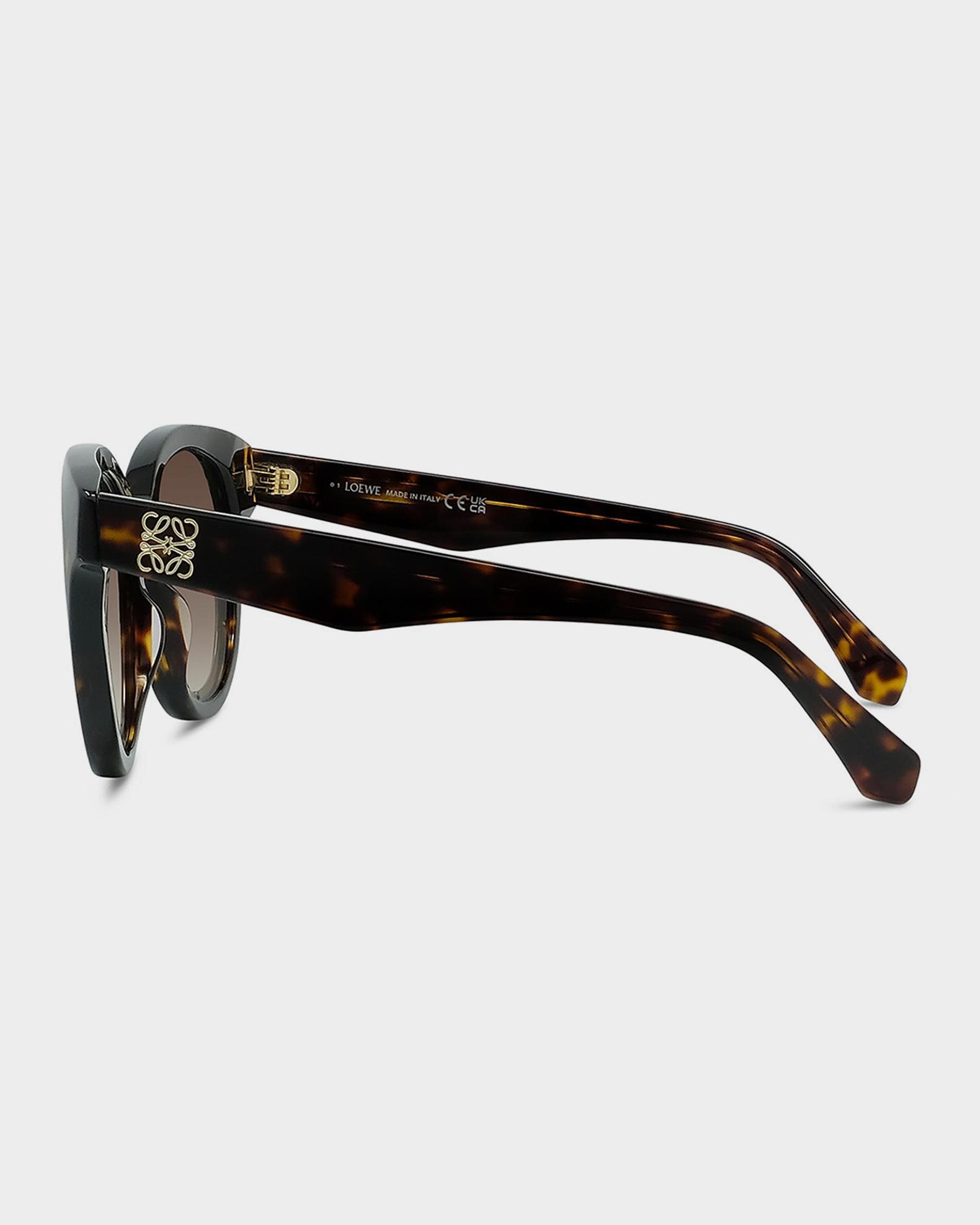 Loewe Rectangular-frame tortoiseshell acetate sunglasses. Made in Italy. LOEWE EYEWEAR Aviator-style tortoiseshell acetate sunglasses  main image 2