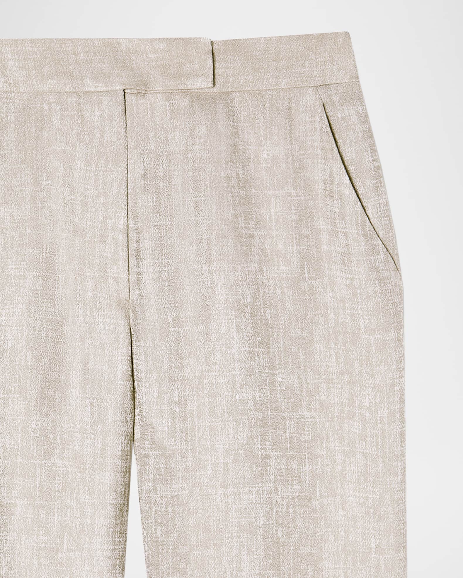 Emporio Armani Straight-Leg Shimmer Viscose Pants | Neiman Marcus
