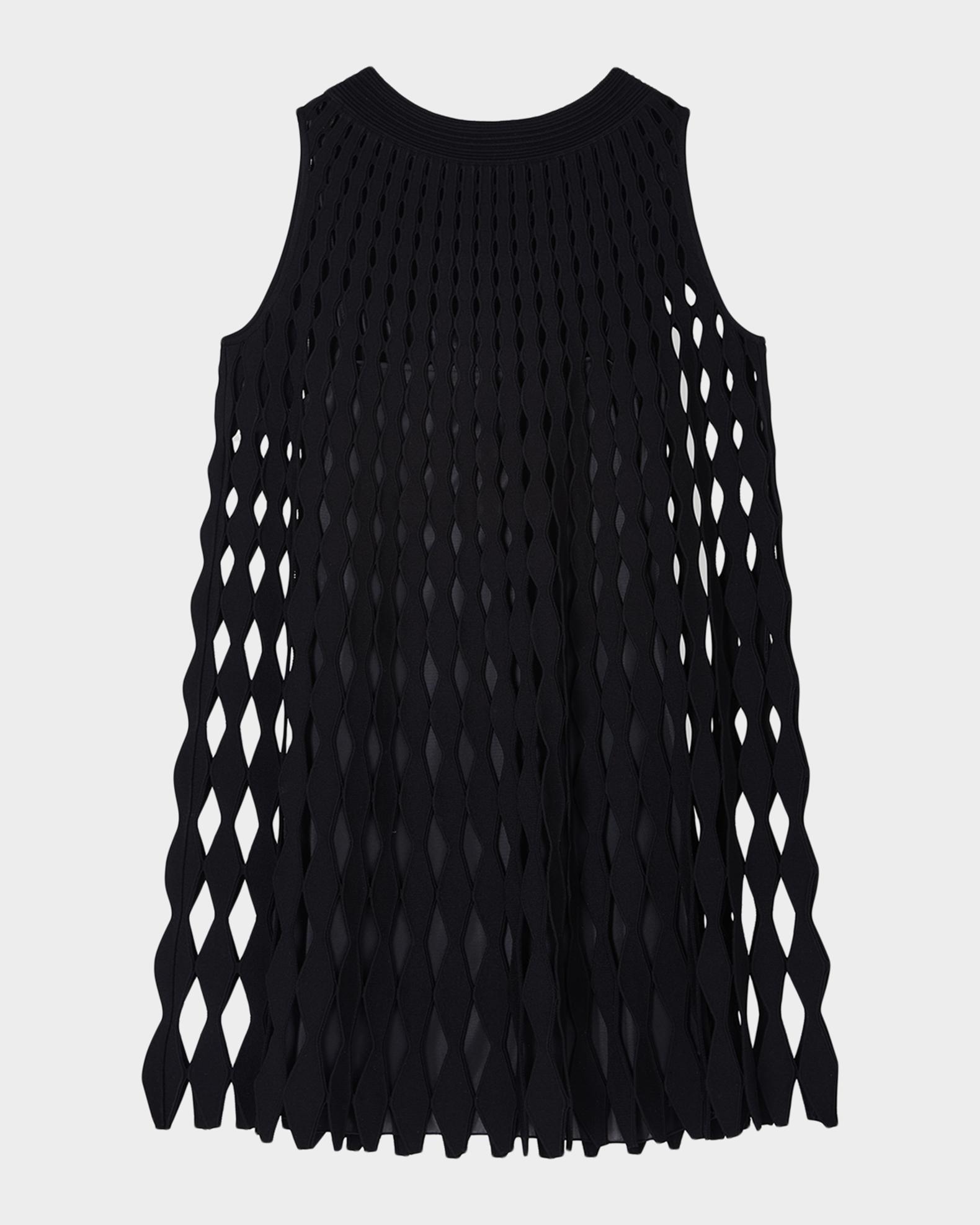 laser cut shift dress Emporio Armani Laser-Cut Mini Shift Dress, Solid Blac, Women's, 46, Casual & Work Dresses Shift Dresses