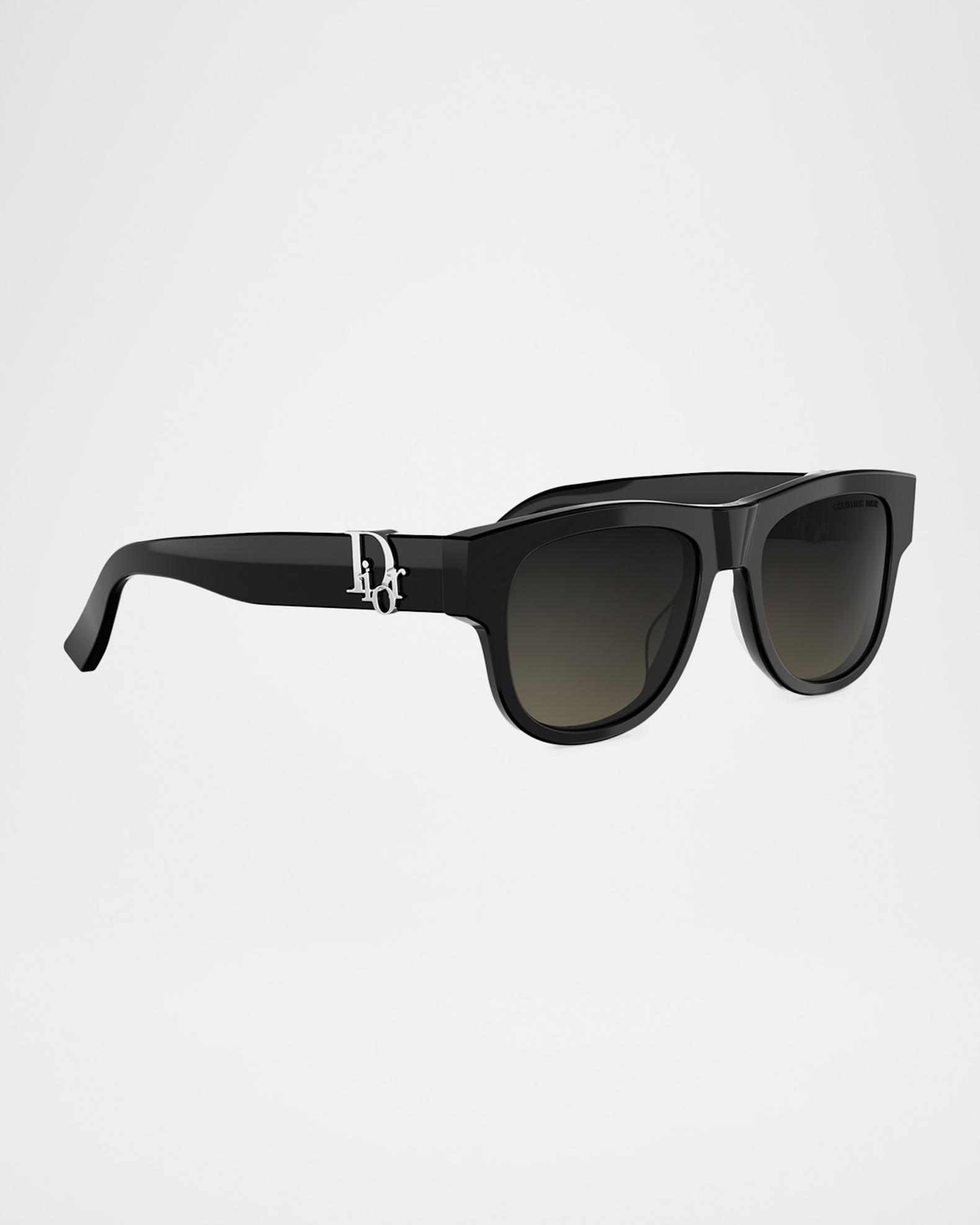 Dior Shield Sunglasses in Black Gradient with Dior Oblique Print Dior Shield Sunglasses Dior Quadrille Mask Sunglasses  main image 4